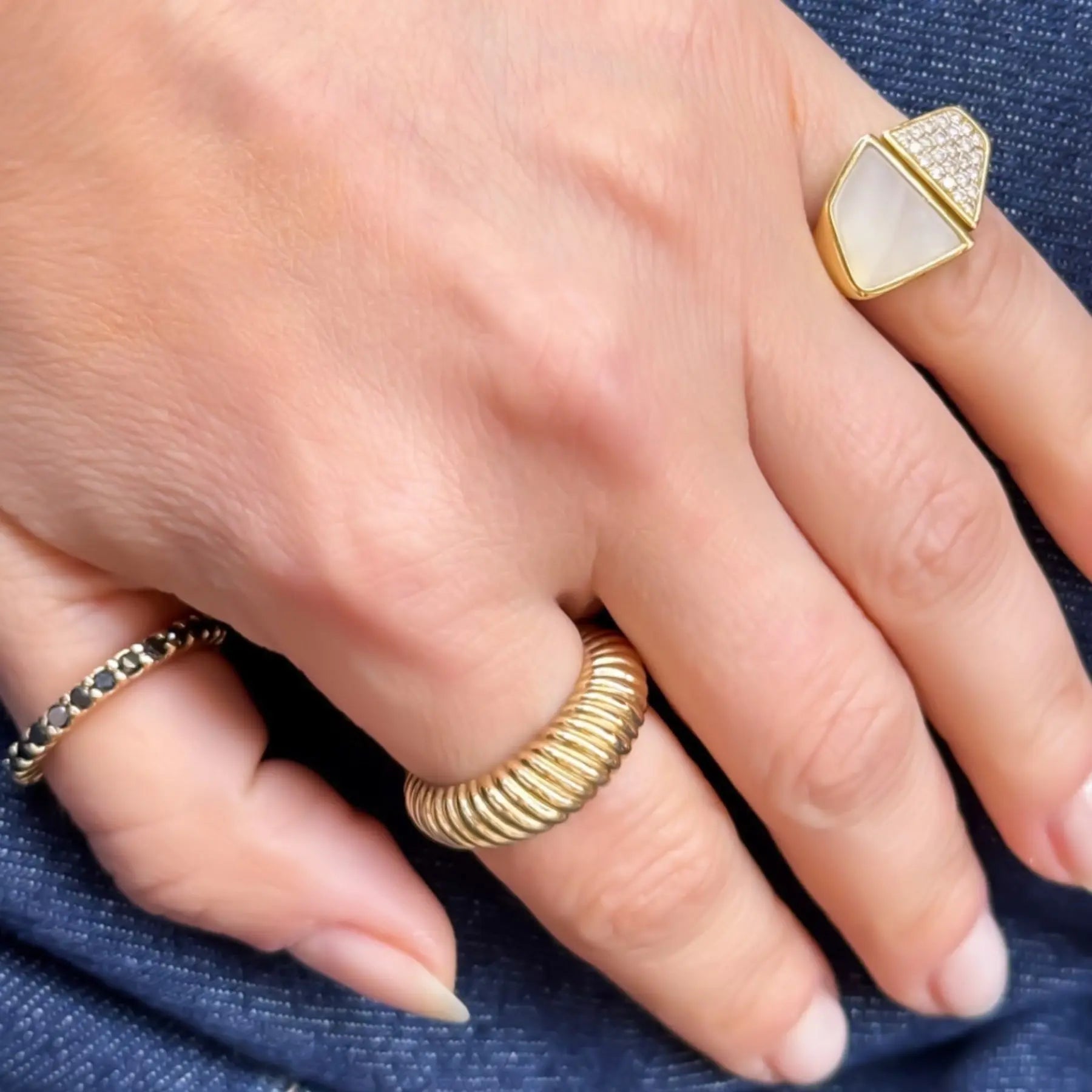 Diamond Geometric Ring Princess Jewelry Shop