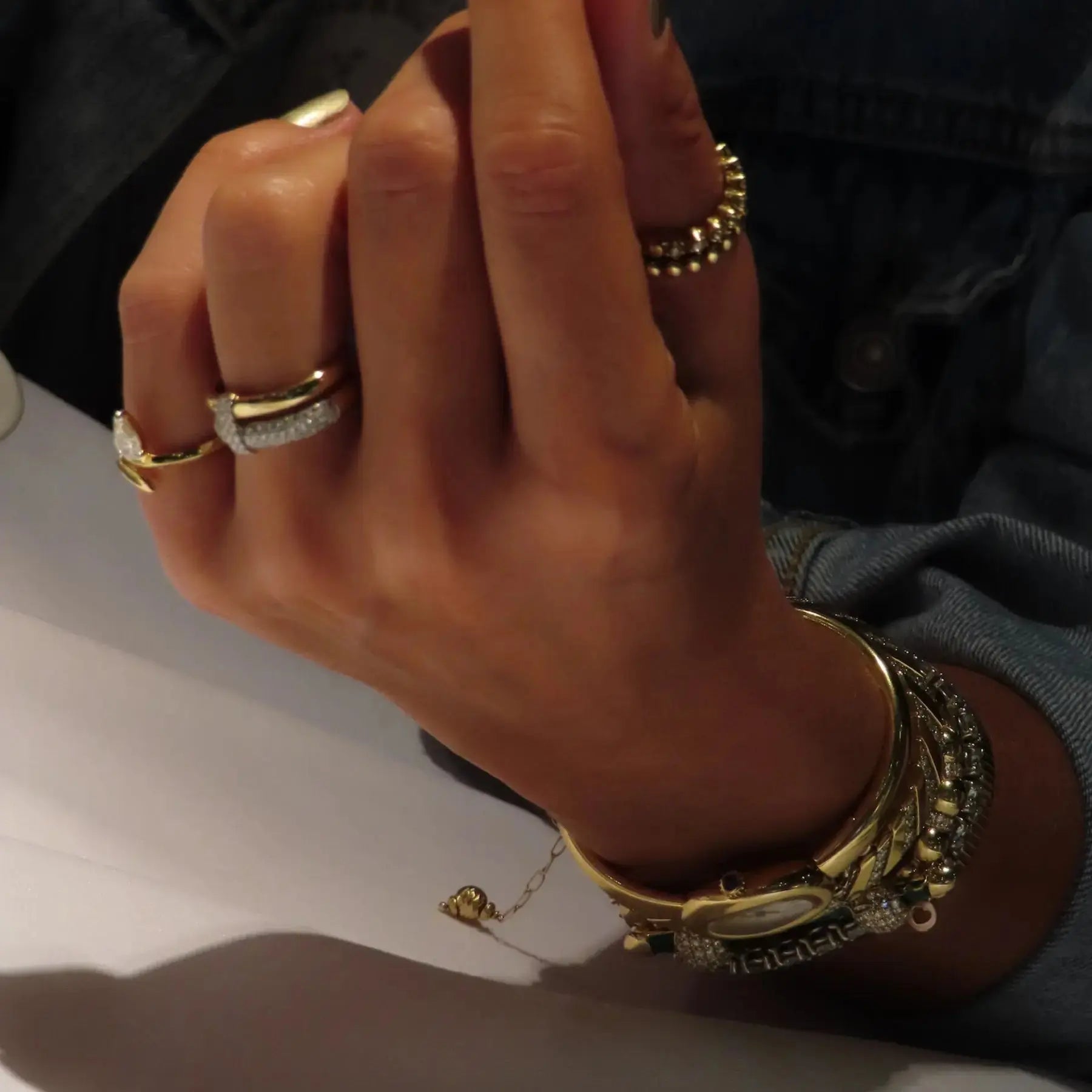 Double Row Pave Diamond T Ring Princess Jewelry Shop