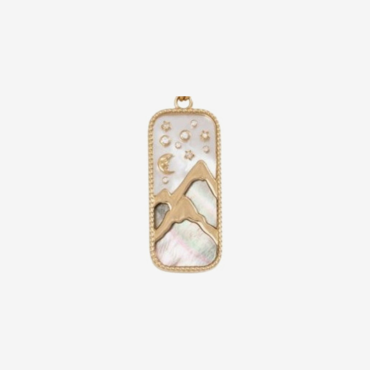 Earth Element Pendant Necklace in 18K Yellow Gold by Atelier Nawbar, view 2 | JJ Jewelry Miami
