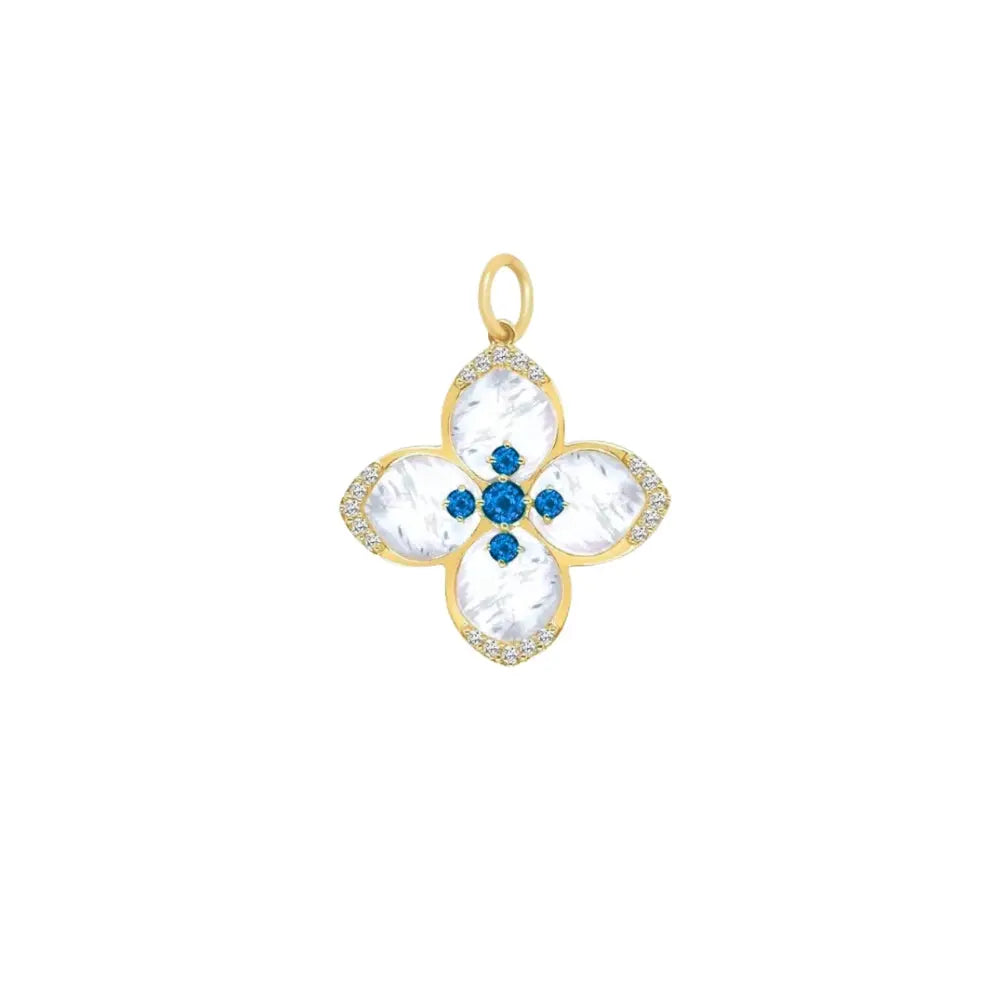 Floral Harmony Mother-of-Pearl Pendant Princess Jewelry Shop