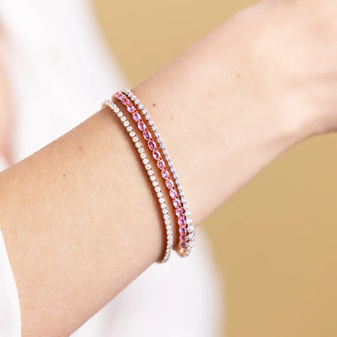 Half Eternity Flexible Diamond Bangle - 1.0 carat-Princess Jewelry Shop