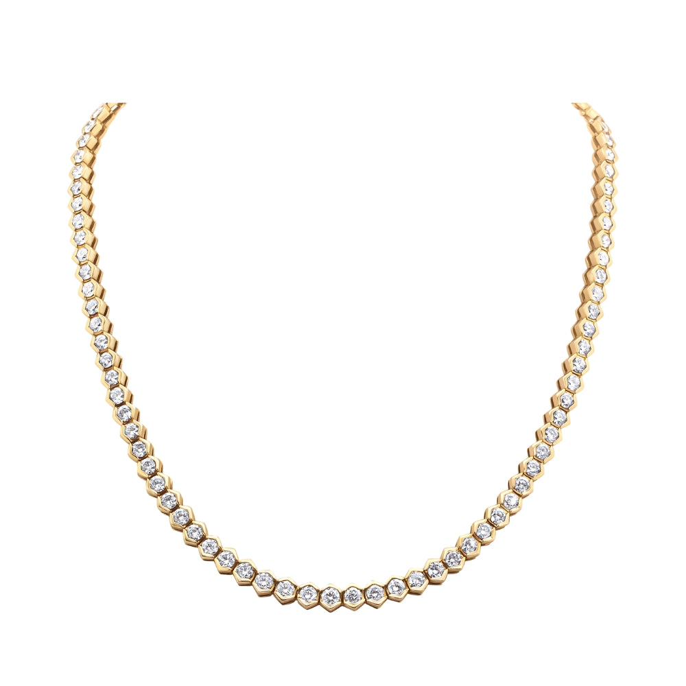 Janice Diamond Tennis Necklace Princess Jewelry Shop