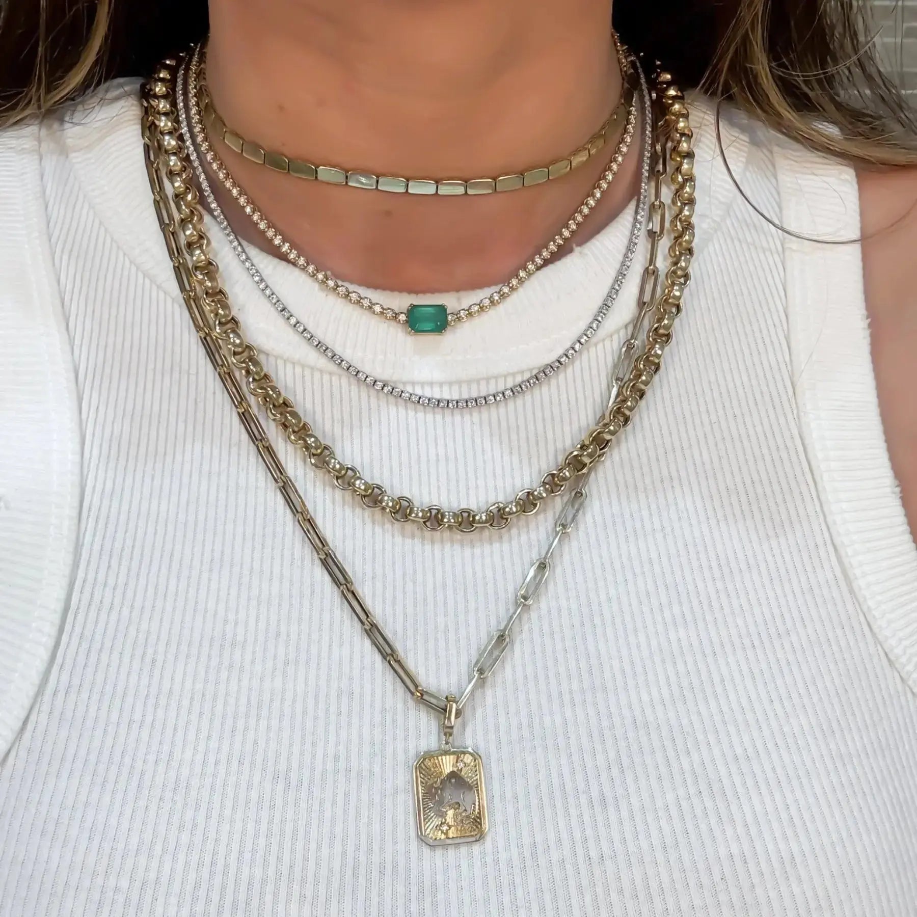 Rolo Link Chain Necklace Princess Jewelry Shop