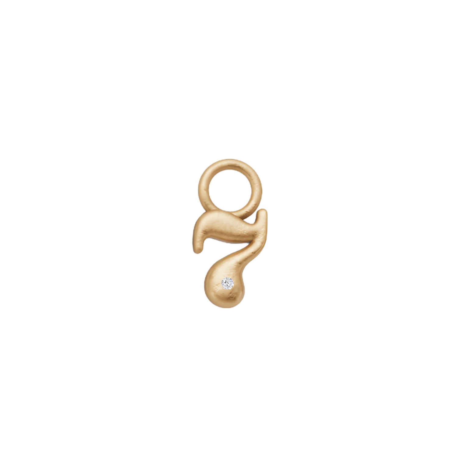 Mini Diamond Number Charm by Alessa Rocks