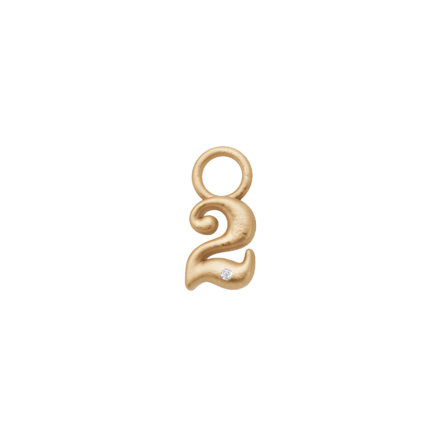 Mini Diamond Number Charm by Alessa Rocks