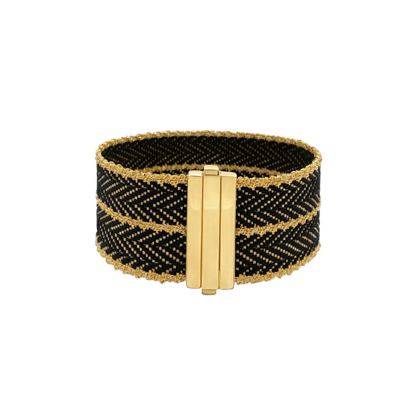 Silk Wire Gold-Dipped Silver Bracelet | JJ Jewelry Miami