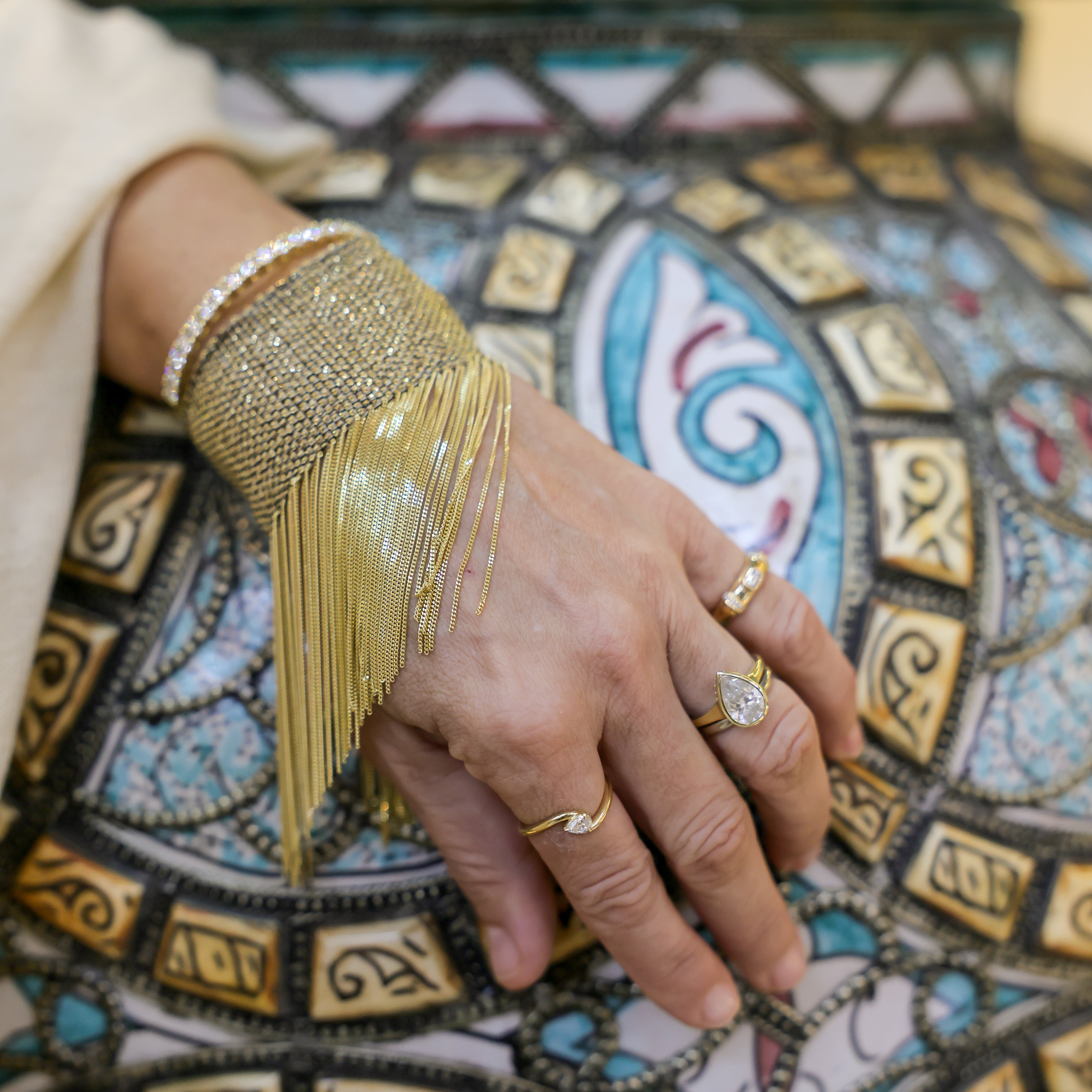 Morocco Silk Fringe Bracelet