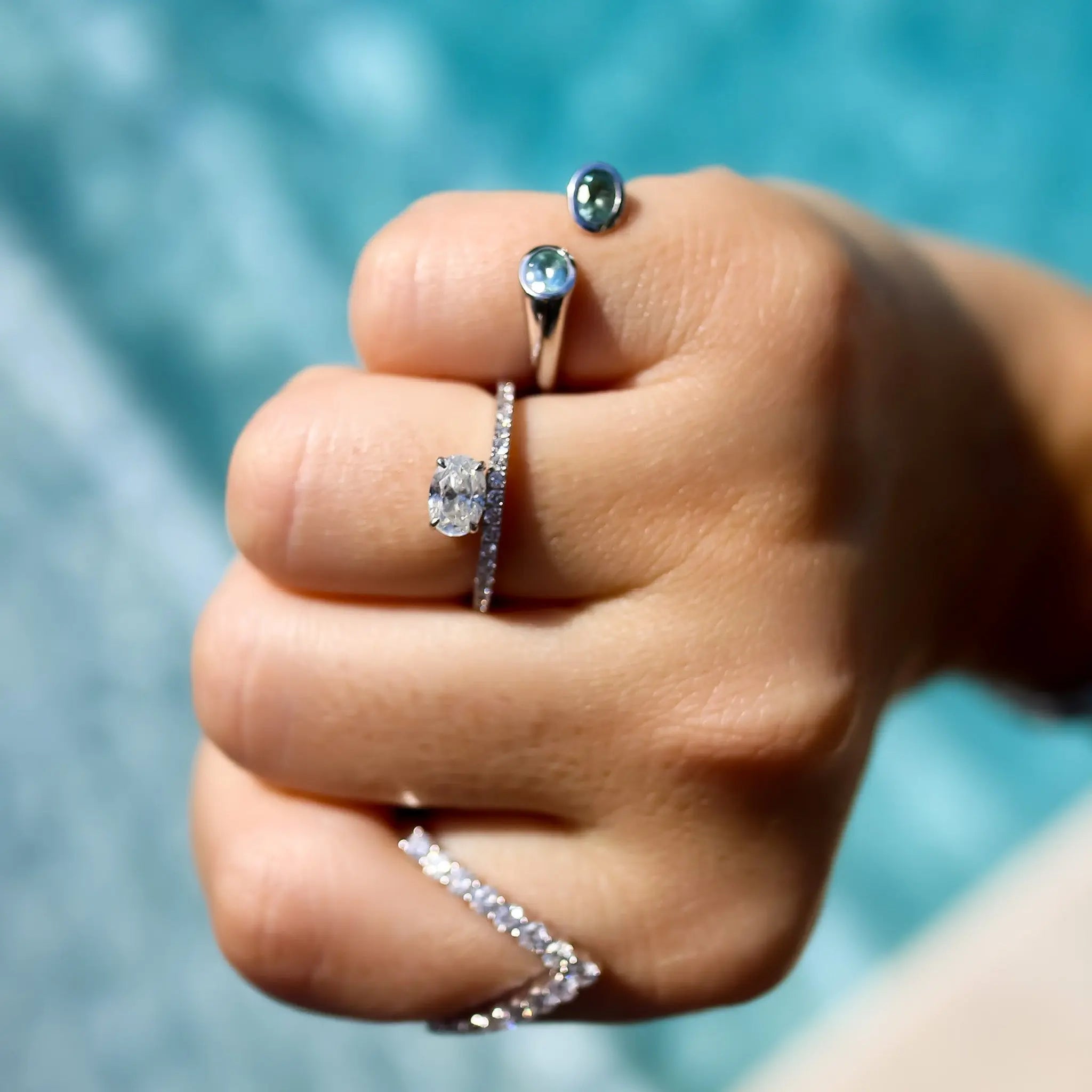 Oval Top Diamond Ring-Princess Jewelry Shop