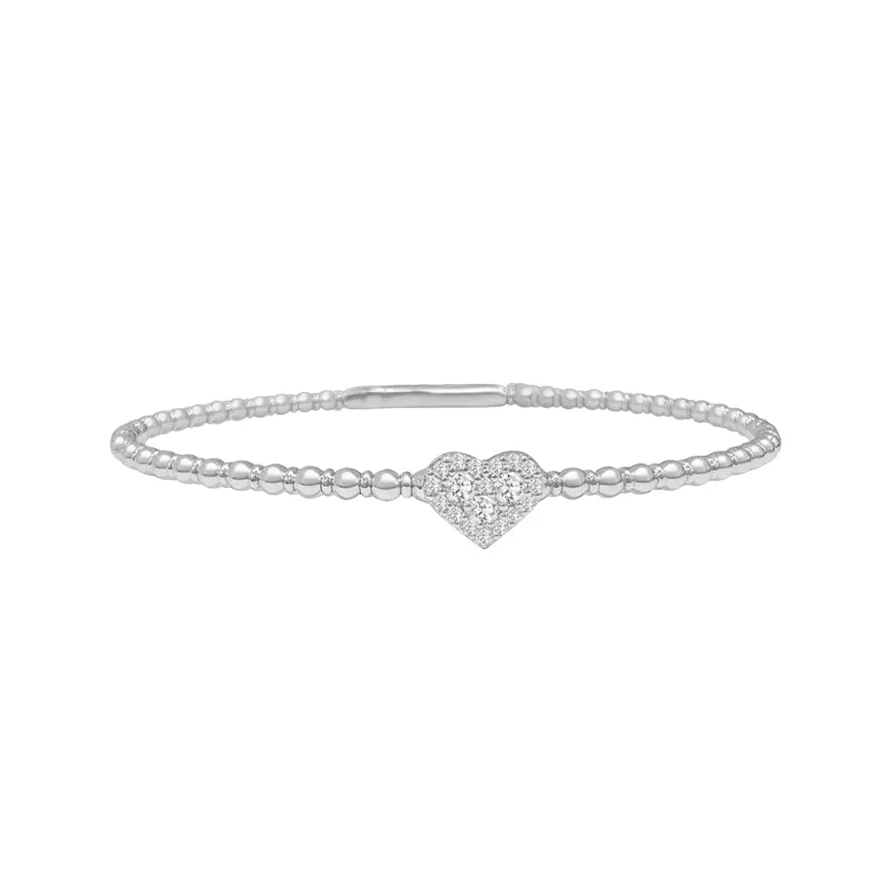 HEART DIA FLEX BANG BRA D0.18 6G 18K Princess Jewelry Shop