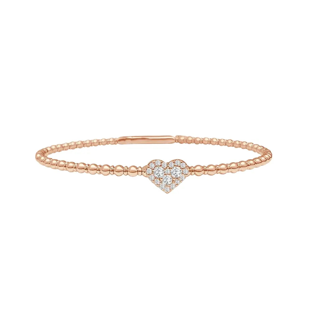 HEART DIA FLEX BANG BRA D0.18 6G 18K Princess Jewelry Shop