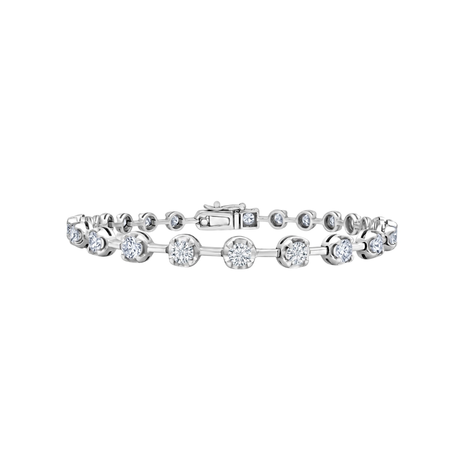 Renata Spaced Round Diamond Bracelet