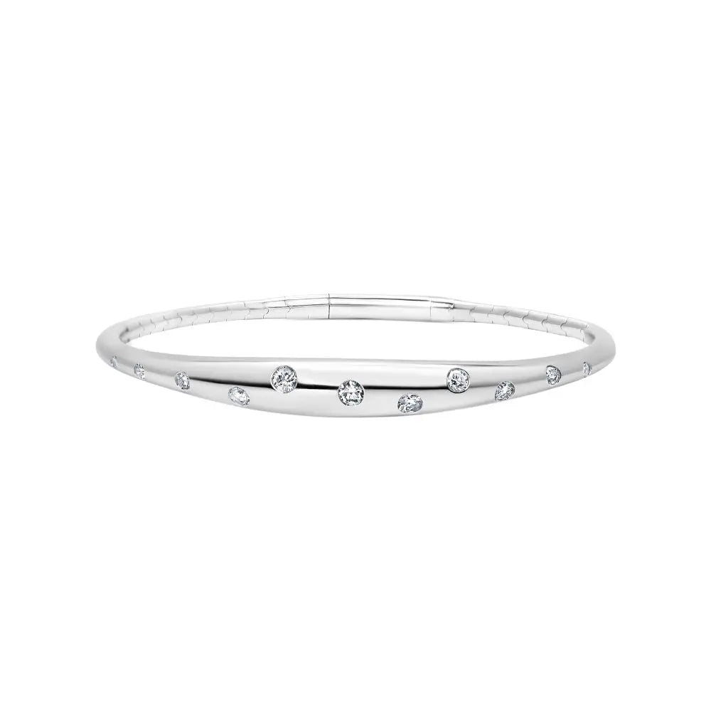 DIA ROUND BRAC D0.49 18KW SIZE 6.75 Princess Jewelry Shop