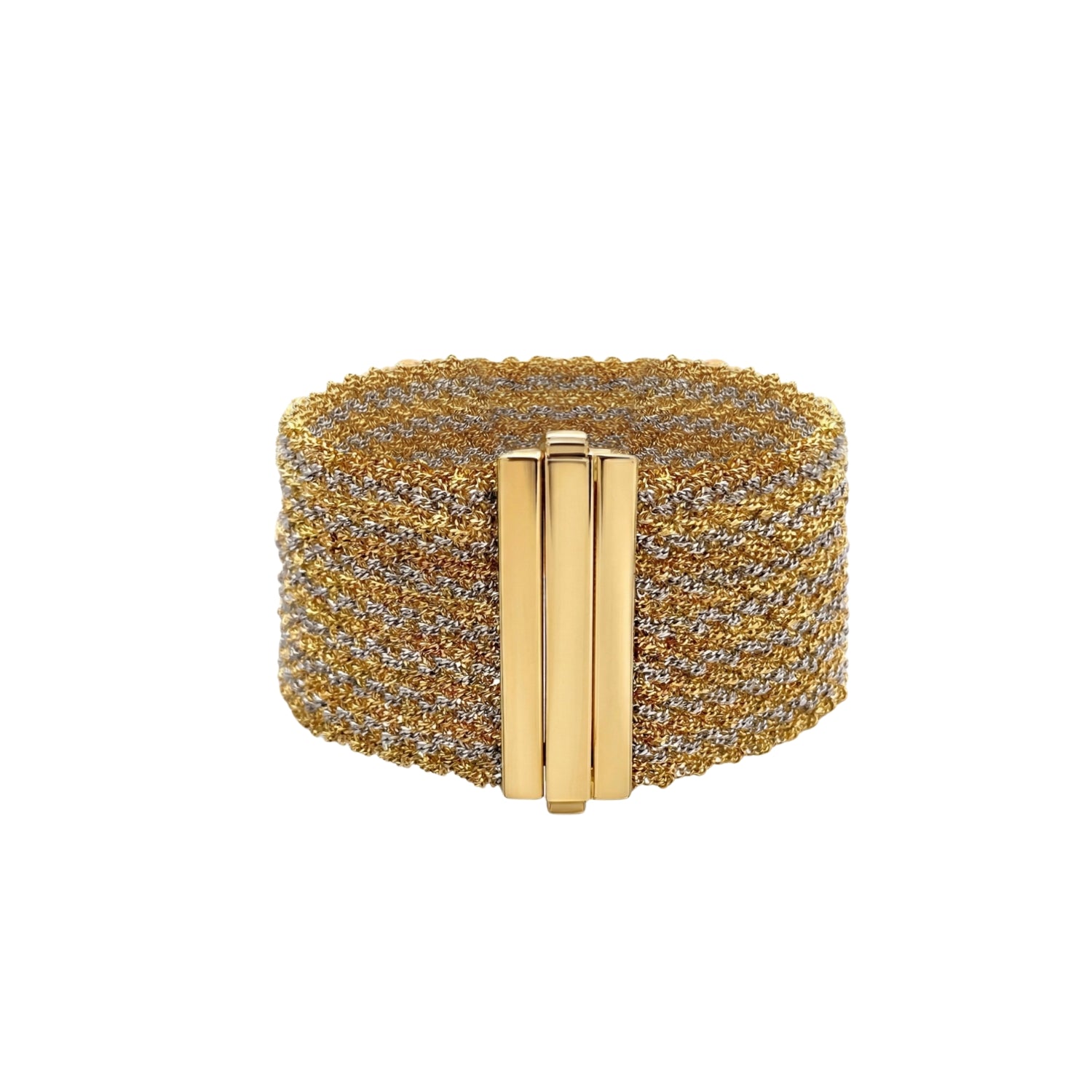 Silk Wire Bracelet in Yellow Gold-Dipped Silver