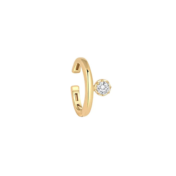 SINGLE DIA GOLD EARCLIP D0.15 1.5G 18K Princess Jewelry Shop