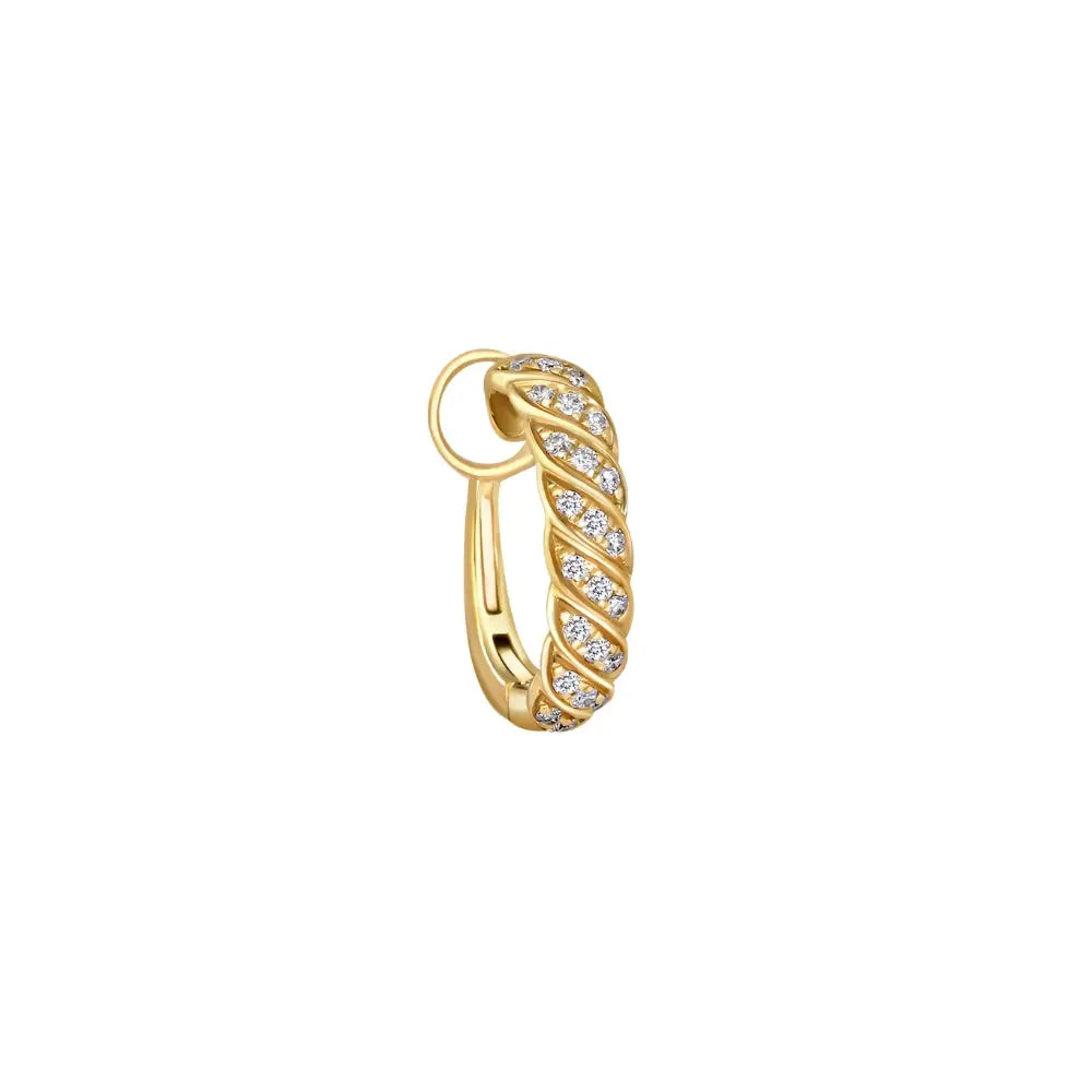PATTERN DIA EARCLIP D0.15 18KY Princess Jewelry Shop