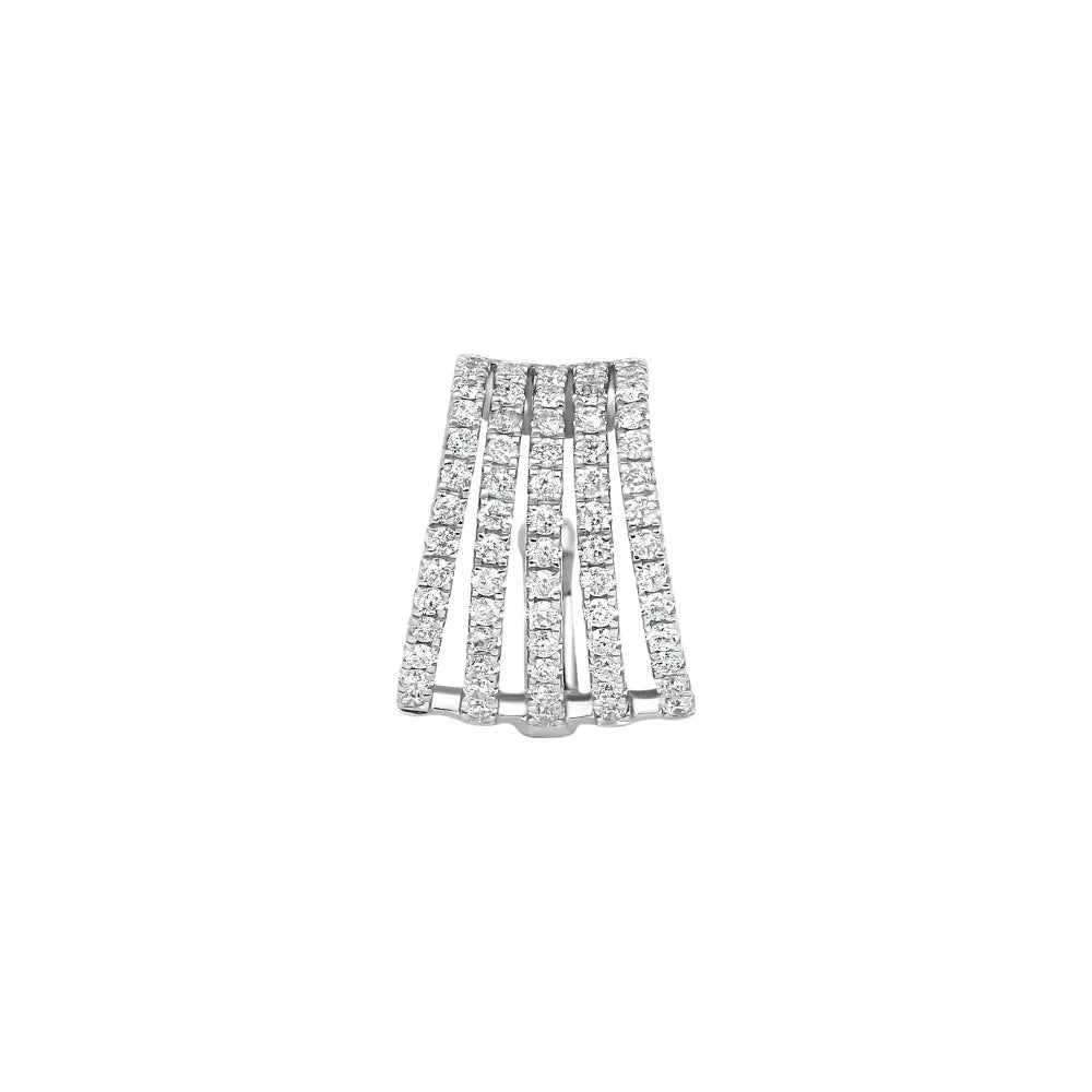   5 ROWS DIA EARCLIP D0.63 UNIT 18K Princess Jewelry Shop