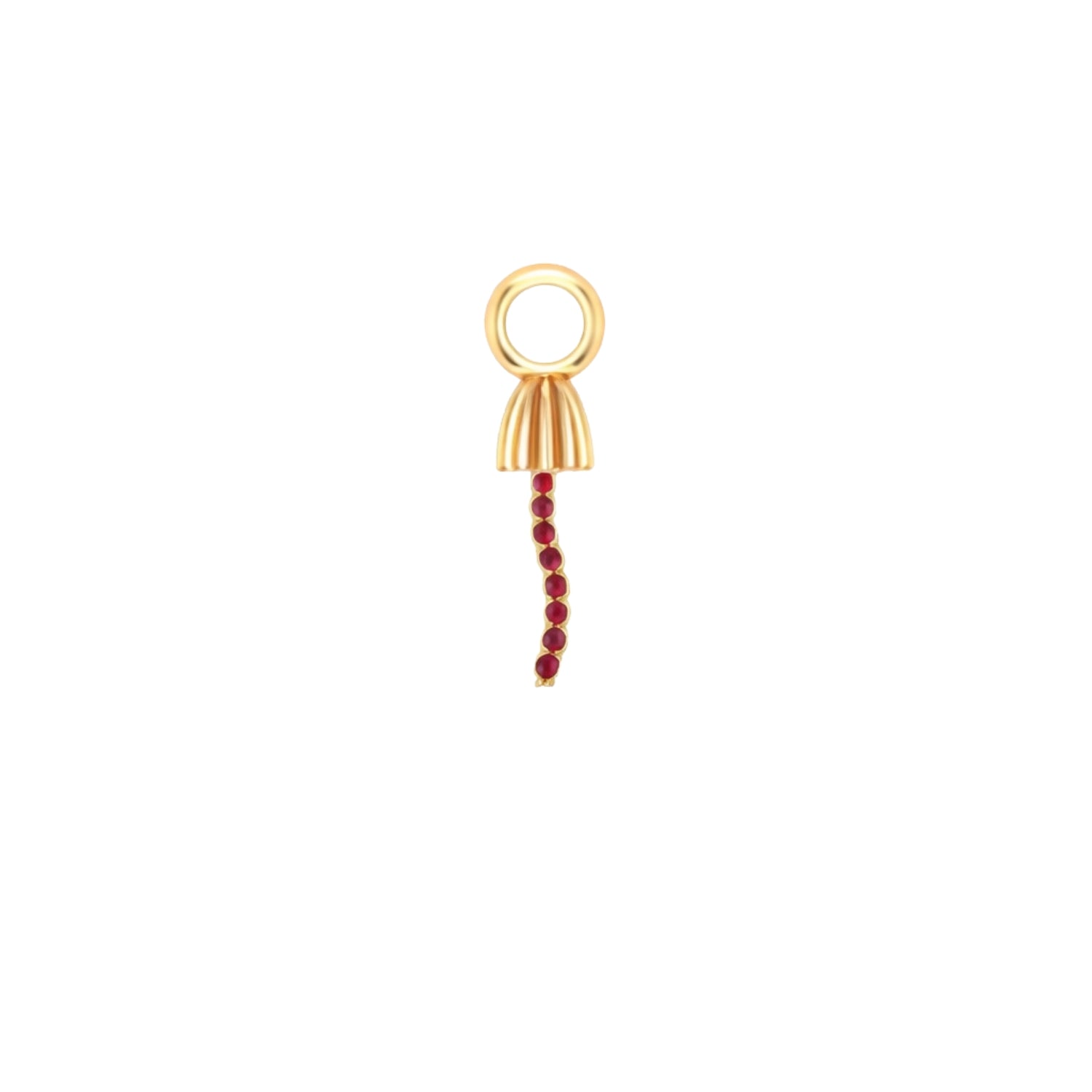 Tiny Mycena Ruby Charm by Alessa Rocks
