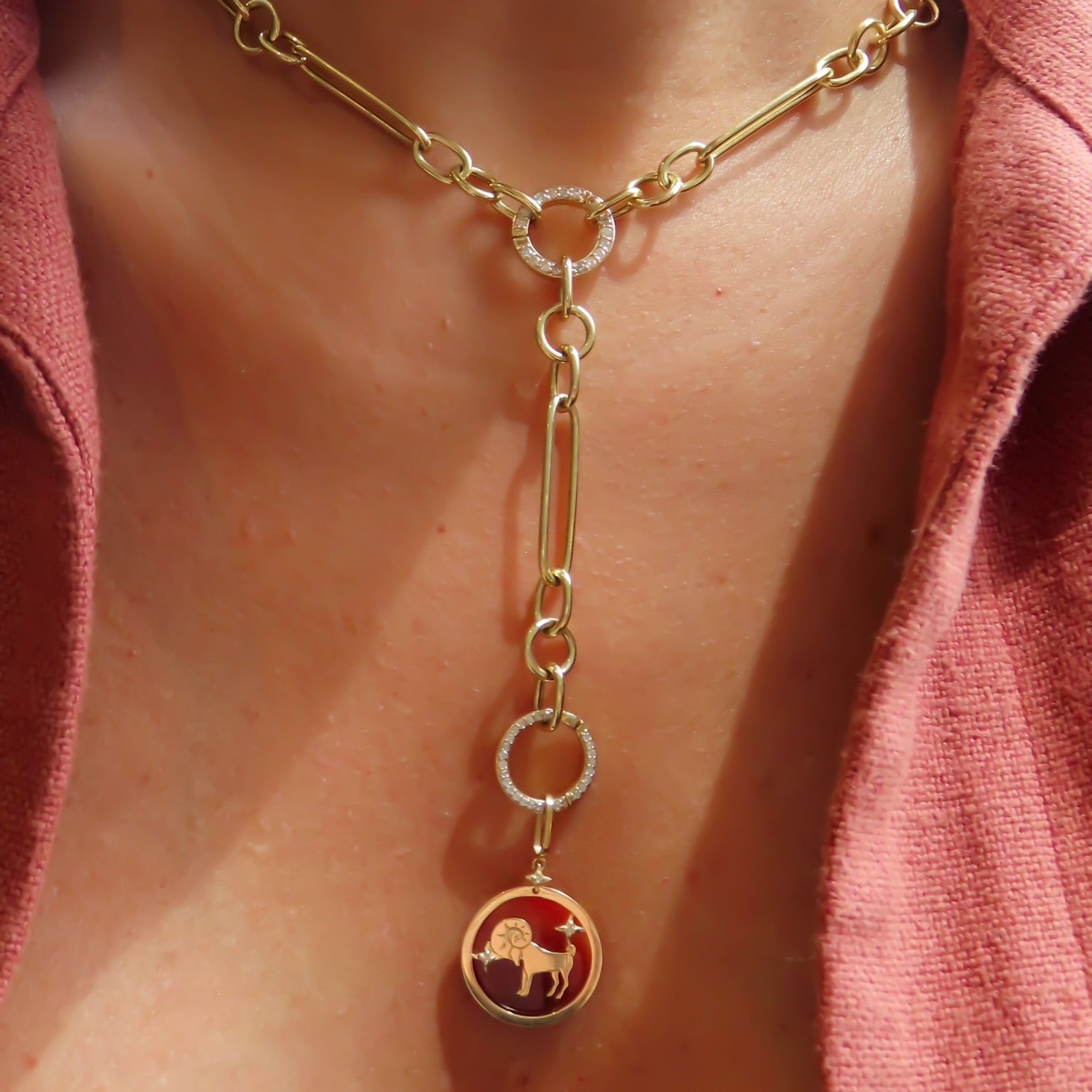 Aries Zodiac Pendant