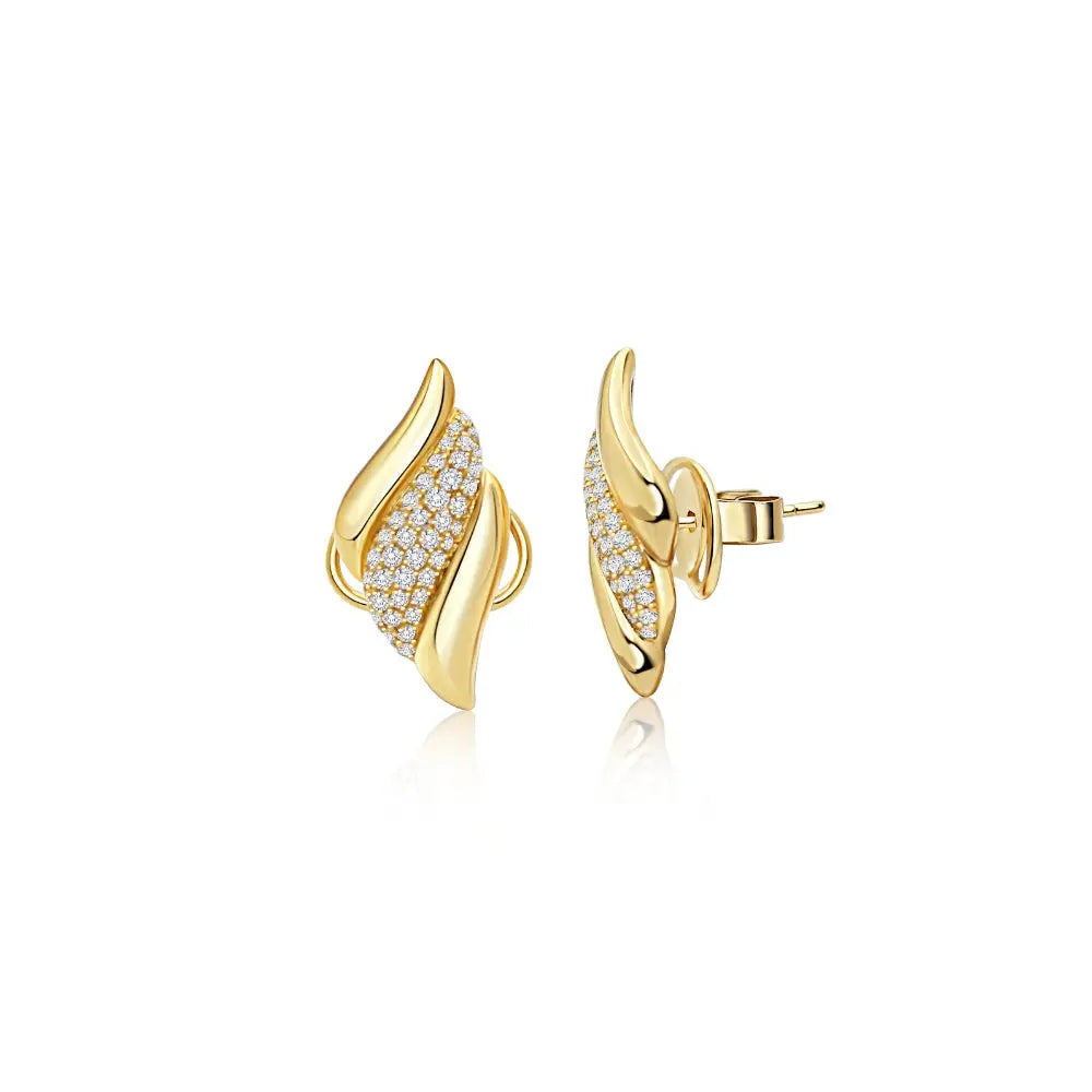   CONCH GOLD DIA EAR D0.6 18KY 6G Princess Jewelry Shop