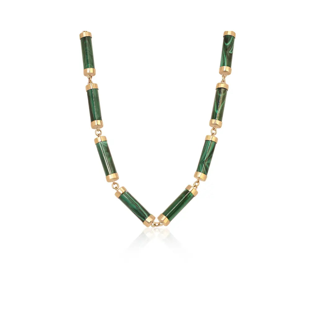   CYLINDER NECKLACE 14KY Princess Jewelry Shop