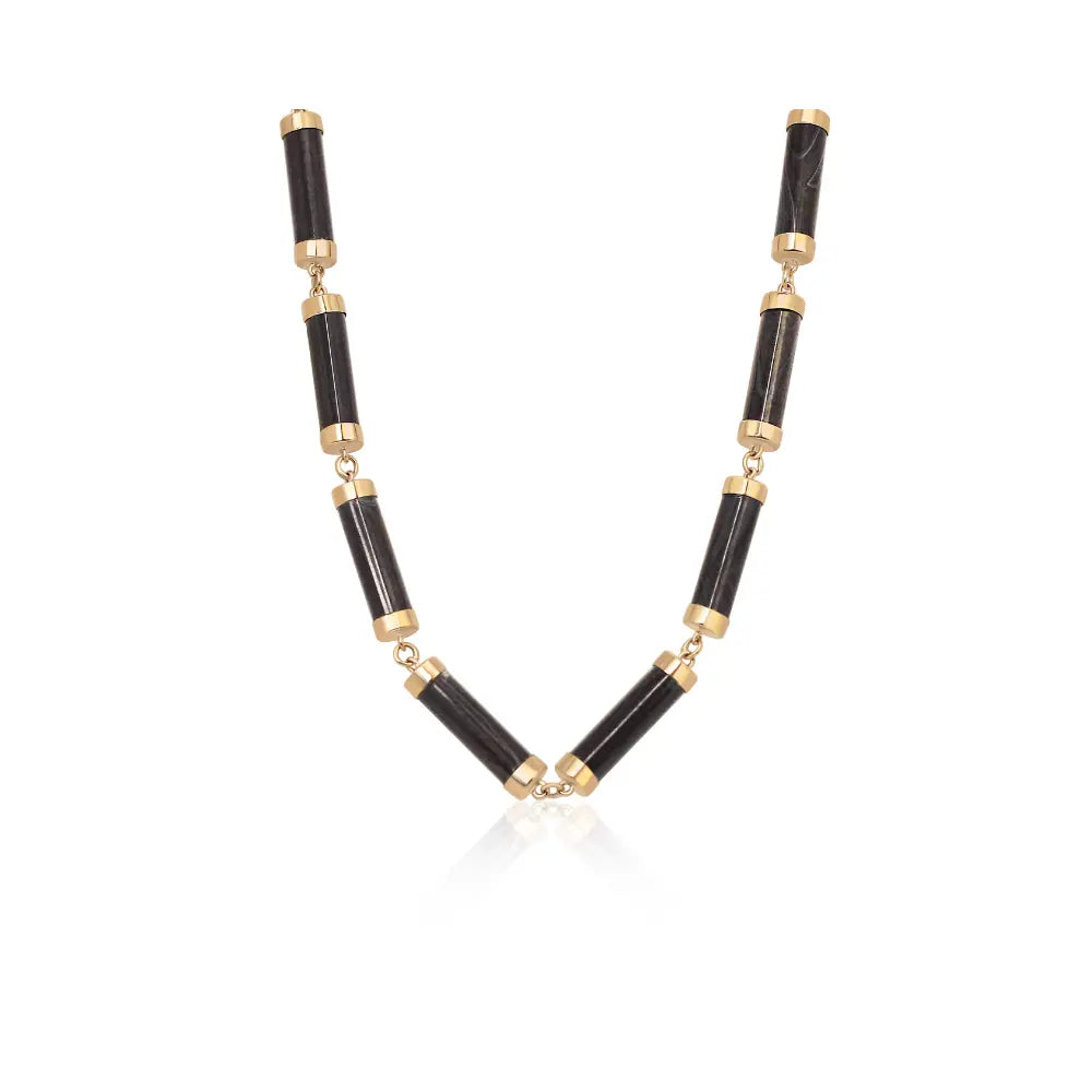   CYLINDER NECKLACE 14KY Princess Jewelry Shop