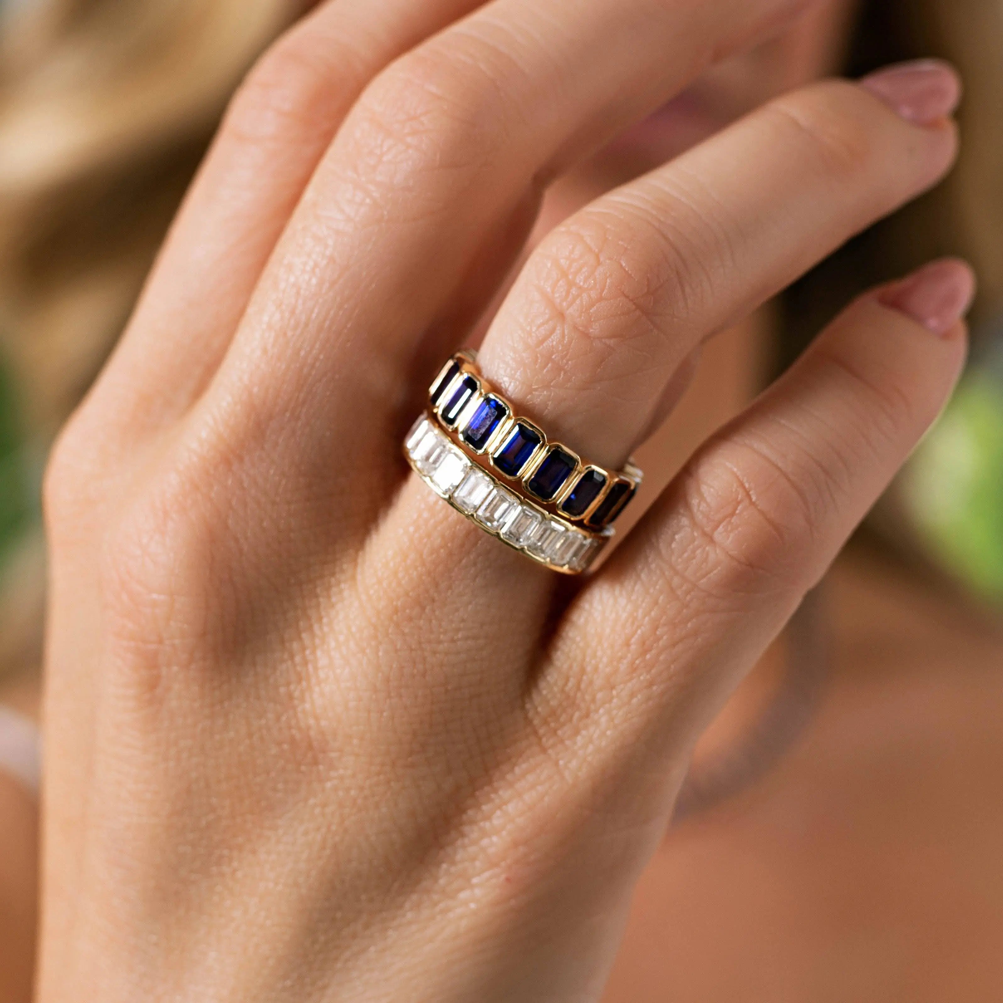 Classic Emerald Cut Eternity Ring-Princess Jewelry Shop