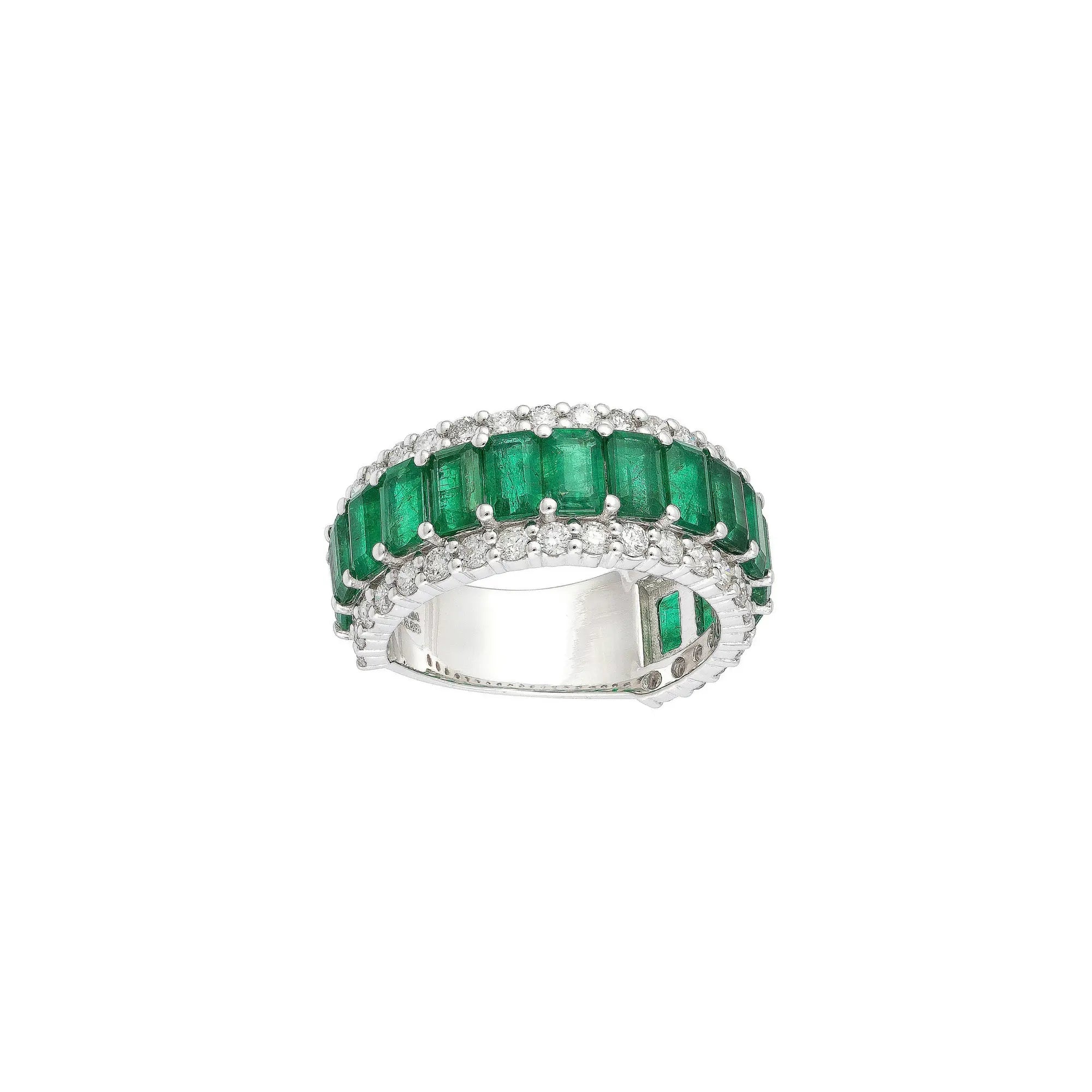 Emerald Set Eternity Ring-Princess Jewelry Shop