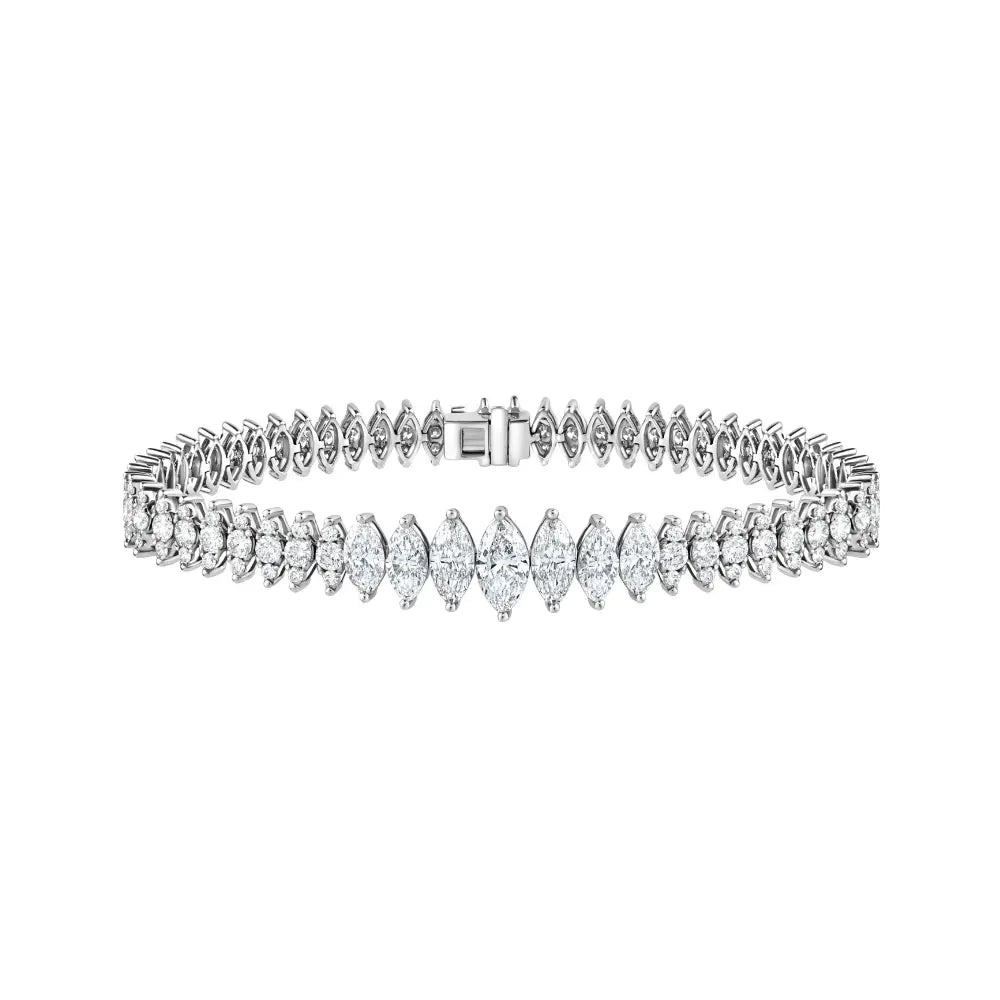 Eternity Marquise Diamond Bracelet-Princess Jewelry Shop