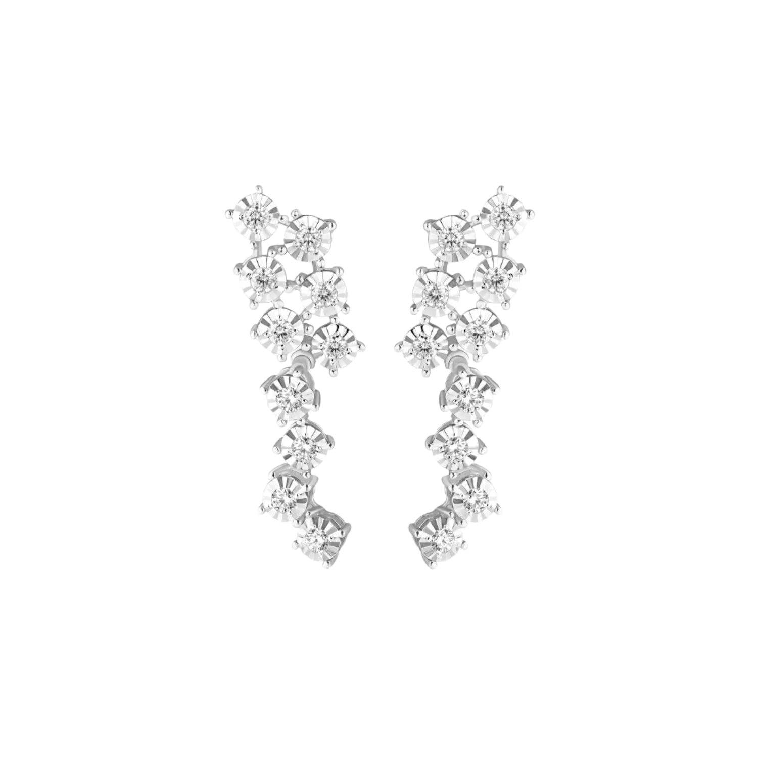 Fireworks Diamond Drop Earrings