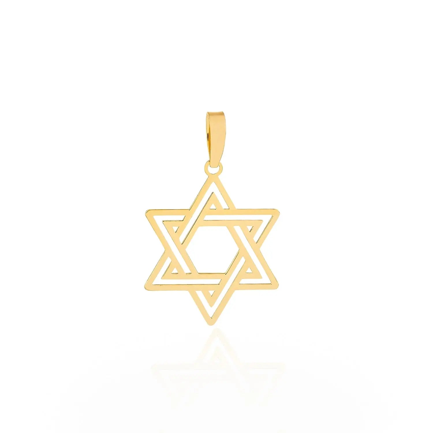 Golden Star of David Pendant-Princess Jewelry Shop