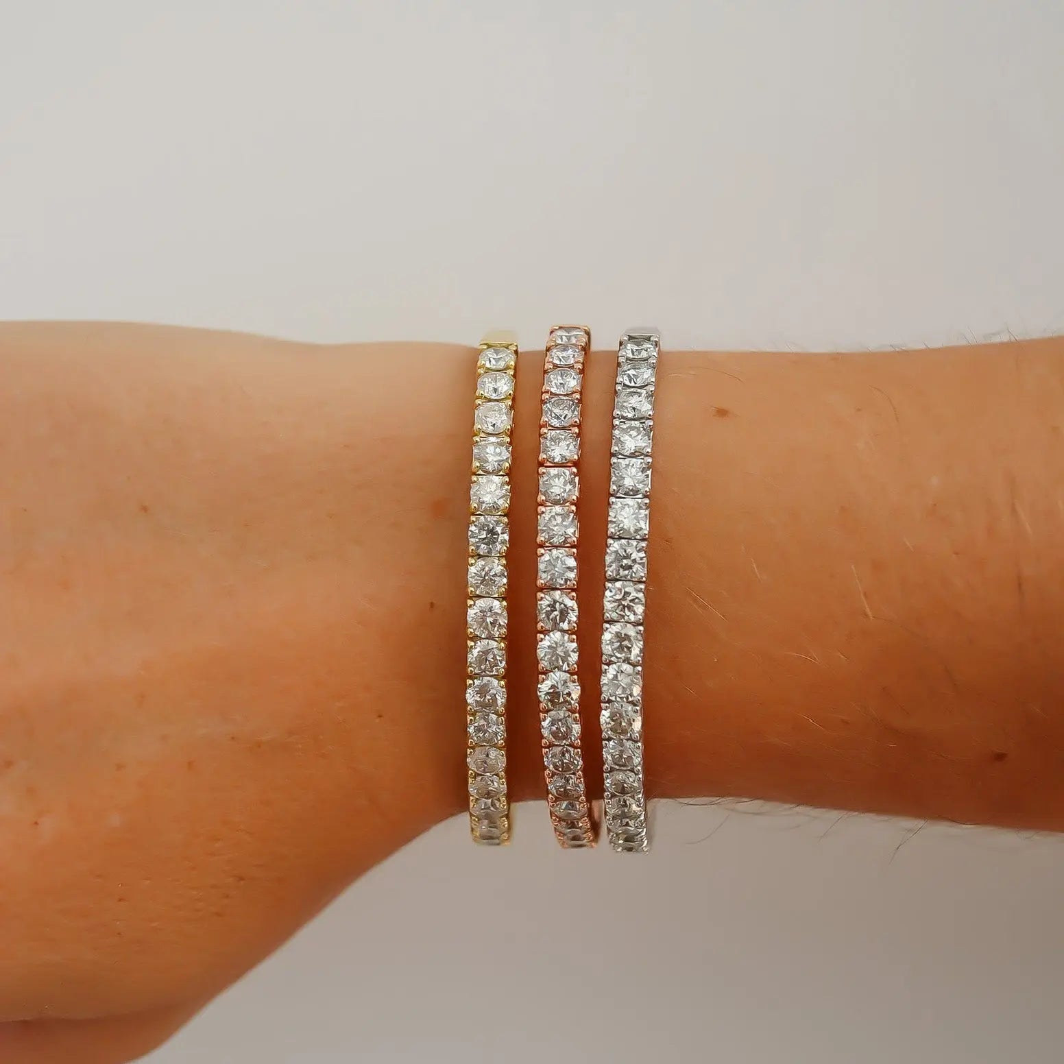 Half Eternity Flexible Diamond Bangle-Princess Jewelry Shop
