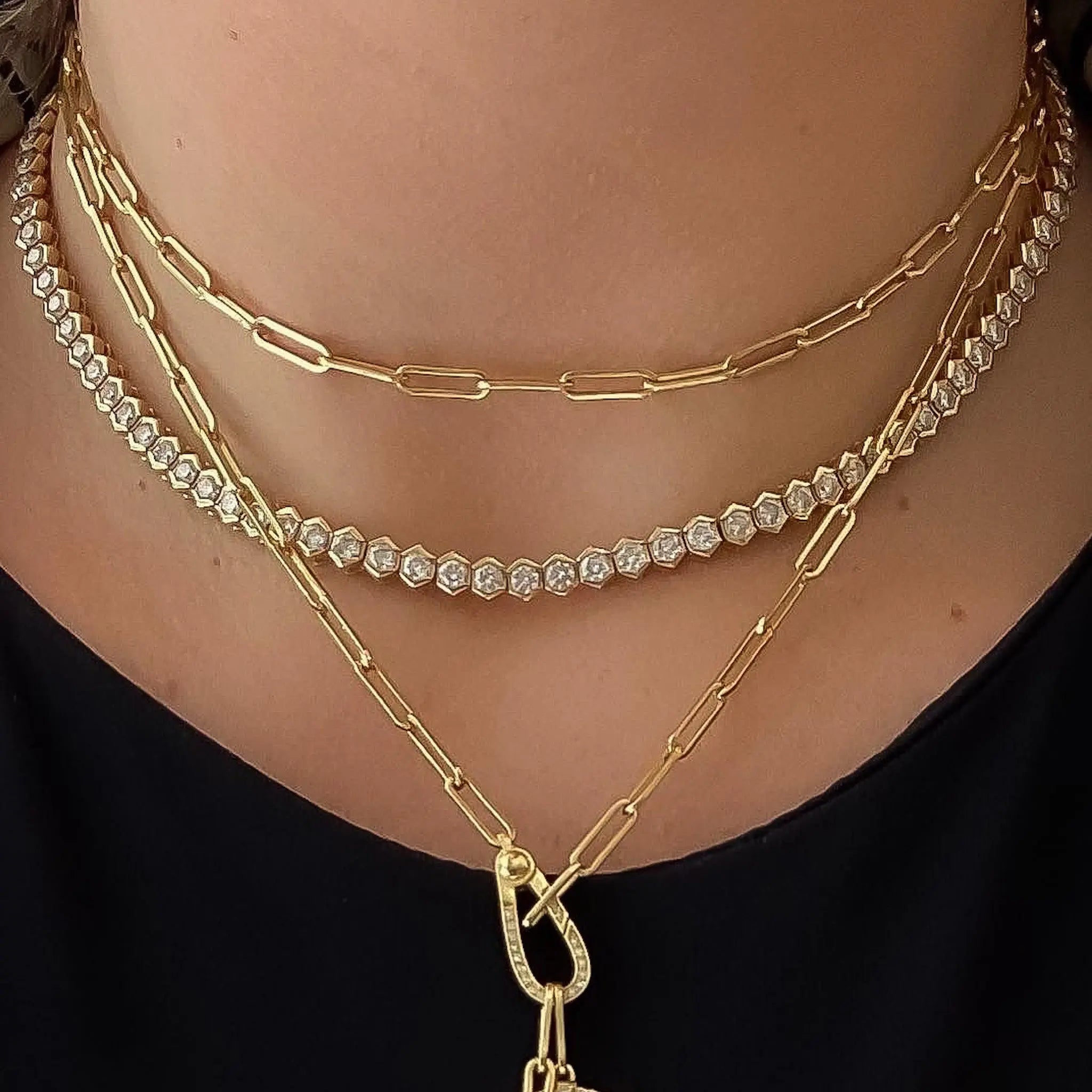Janice Diamond Tennis Necklace | JJ Jewelry