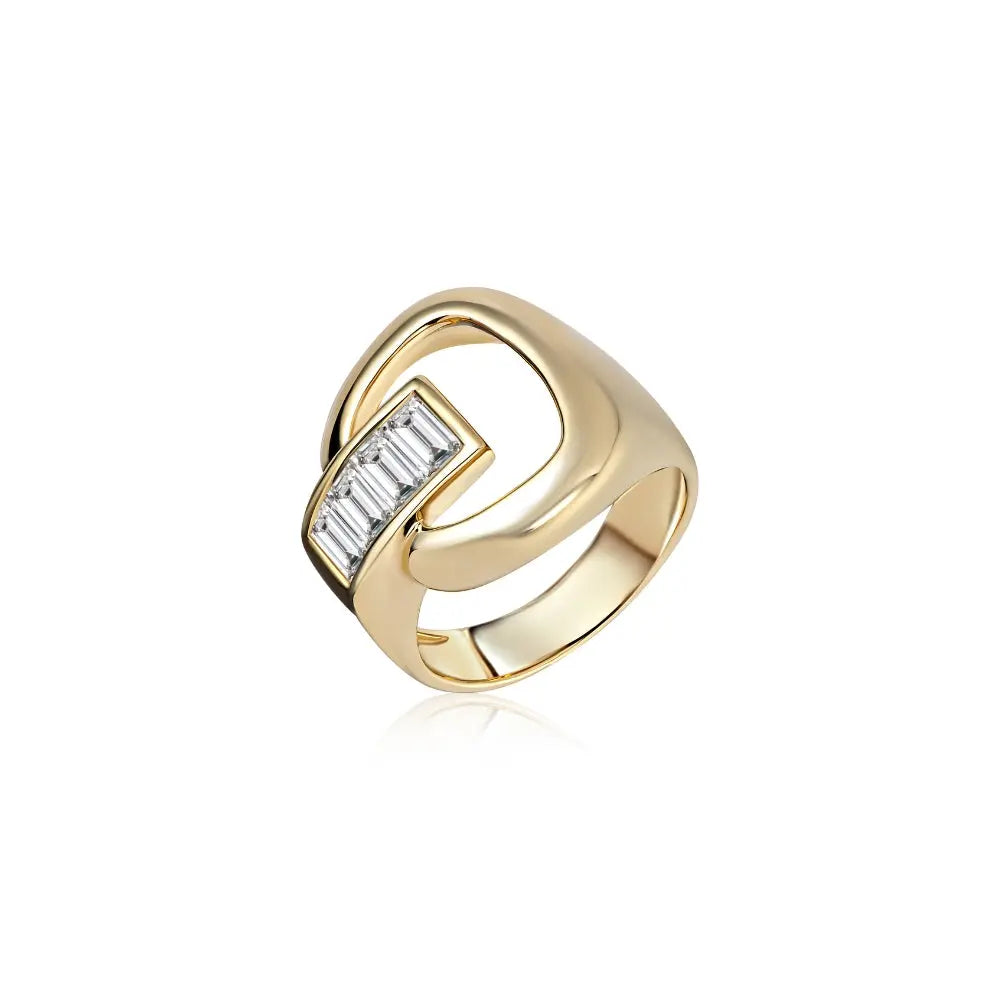 Joseline Diamond Baguette Ring-Princess Jewelry Shop