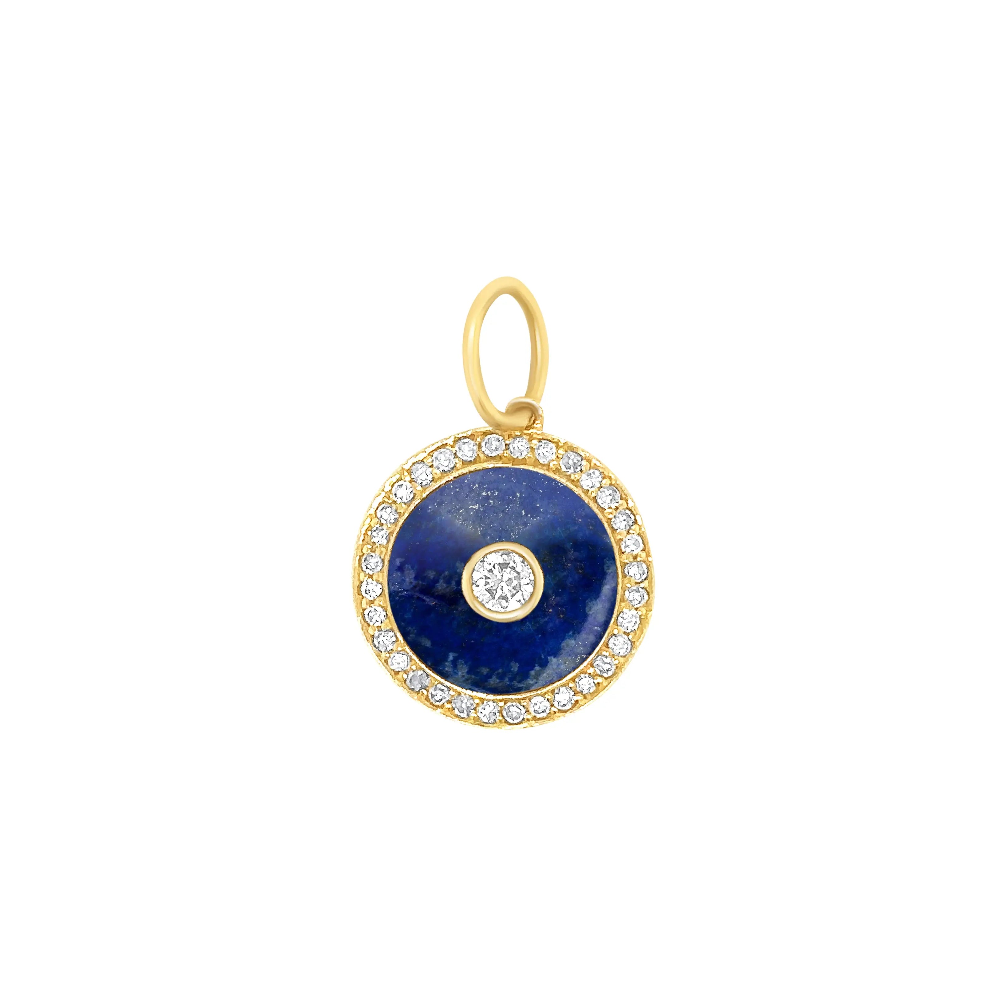 Lapis Lazuli and Diamond Pendant-Princess Jewelry Shop