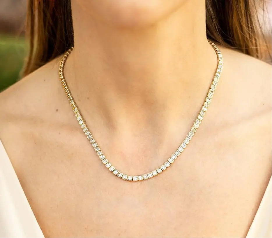 Lily Diamond Necklace-Princess Jewelry Shop