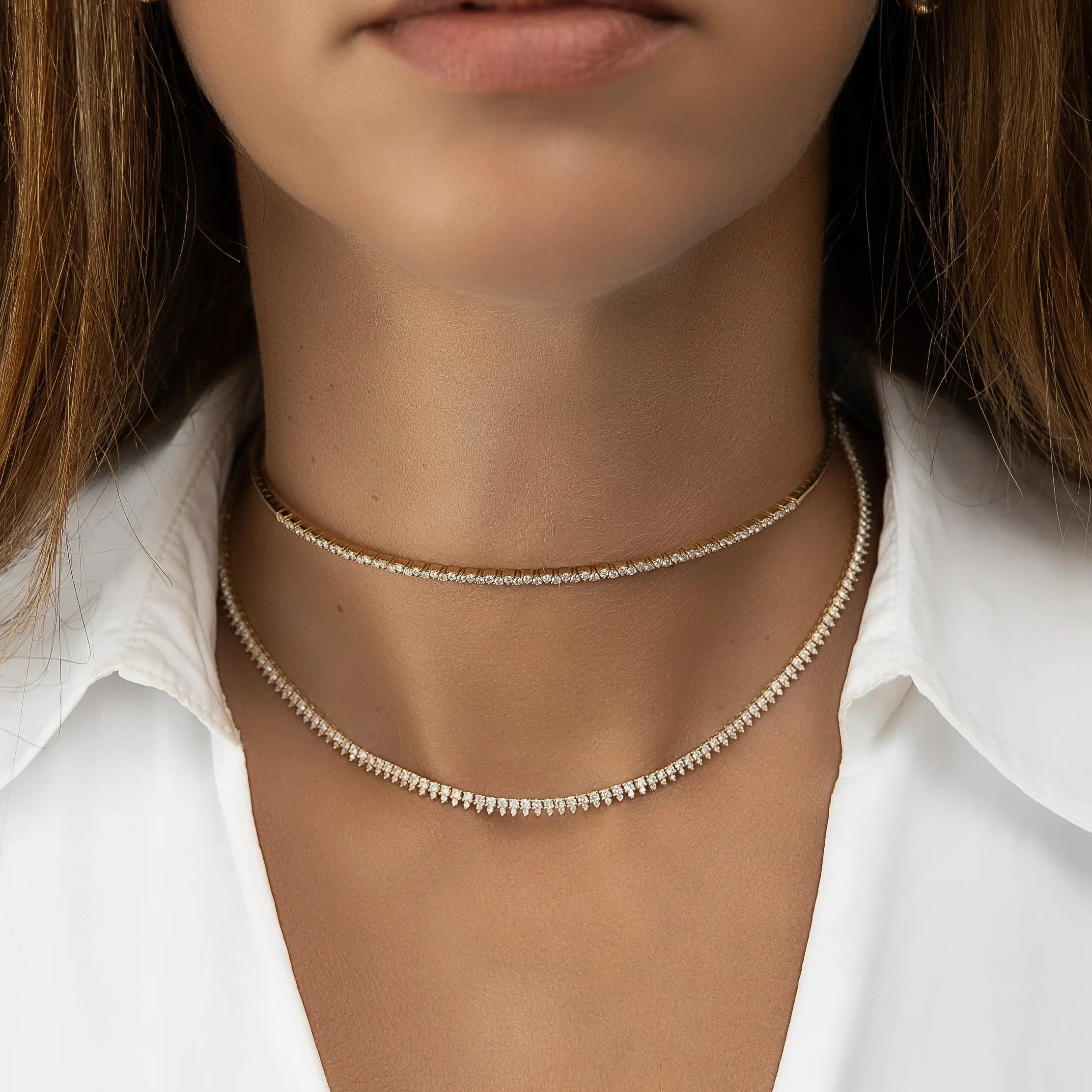 Lorena Diamond Tennis Necklace-Princess Jewelry Shop