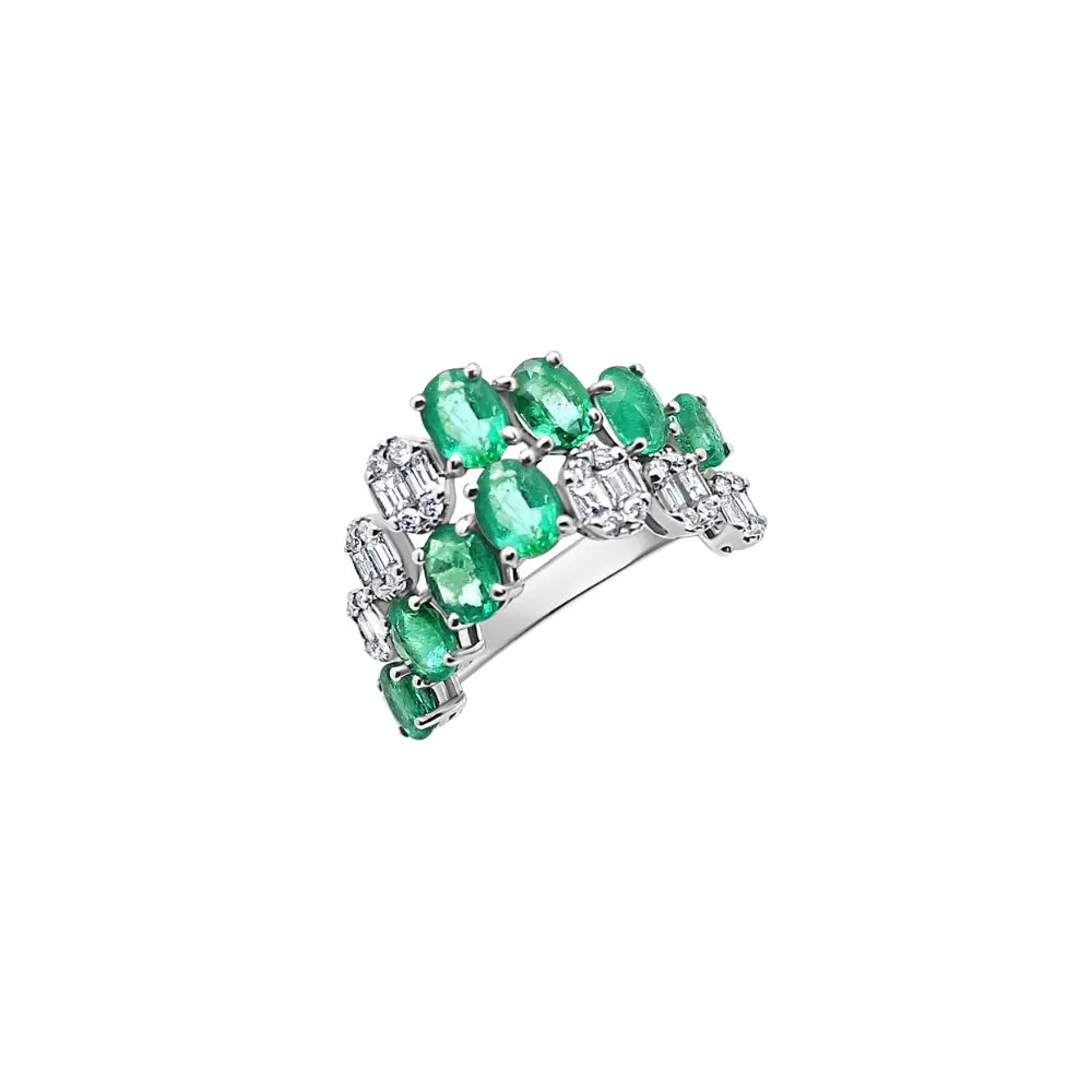   STONE DIA V RING D0.45 18KW Princess Jewelry Shop