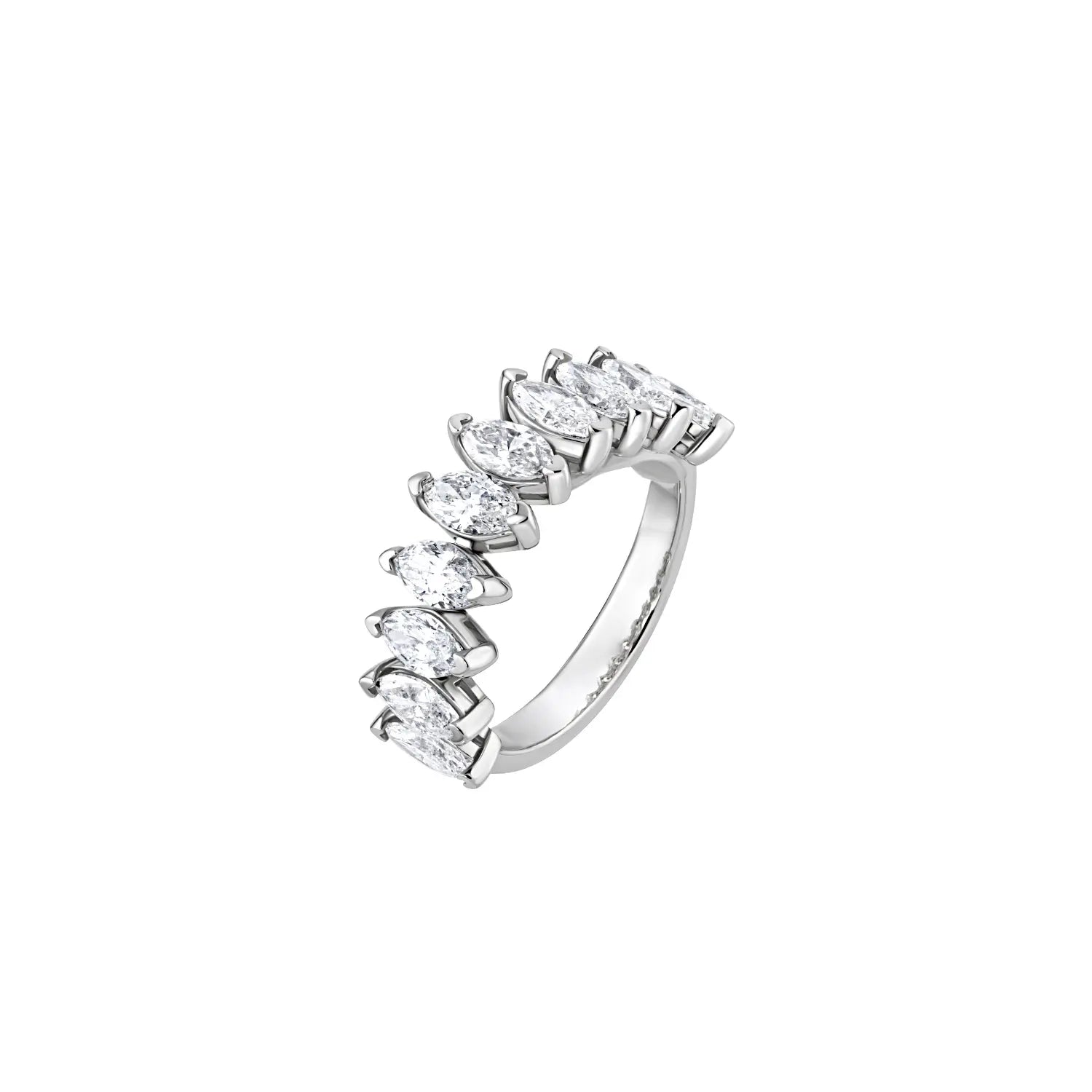 Marquise Diamond Half Eternity Band-Princess Jewelry Shop