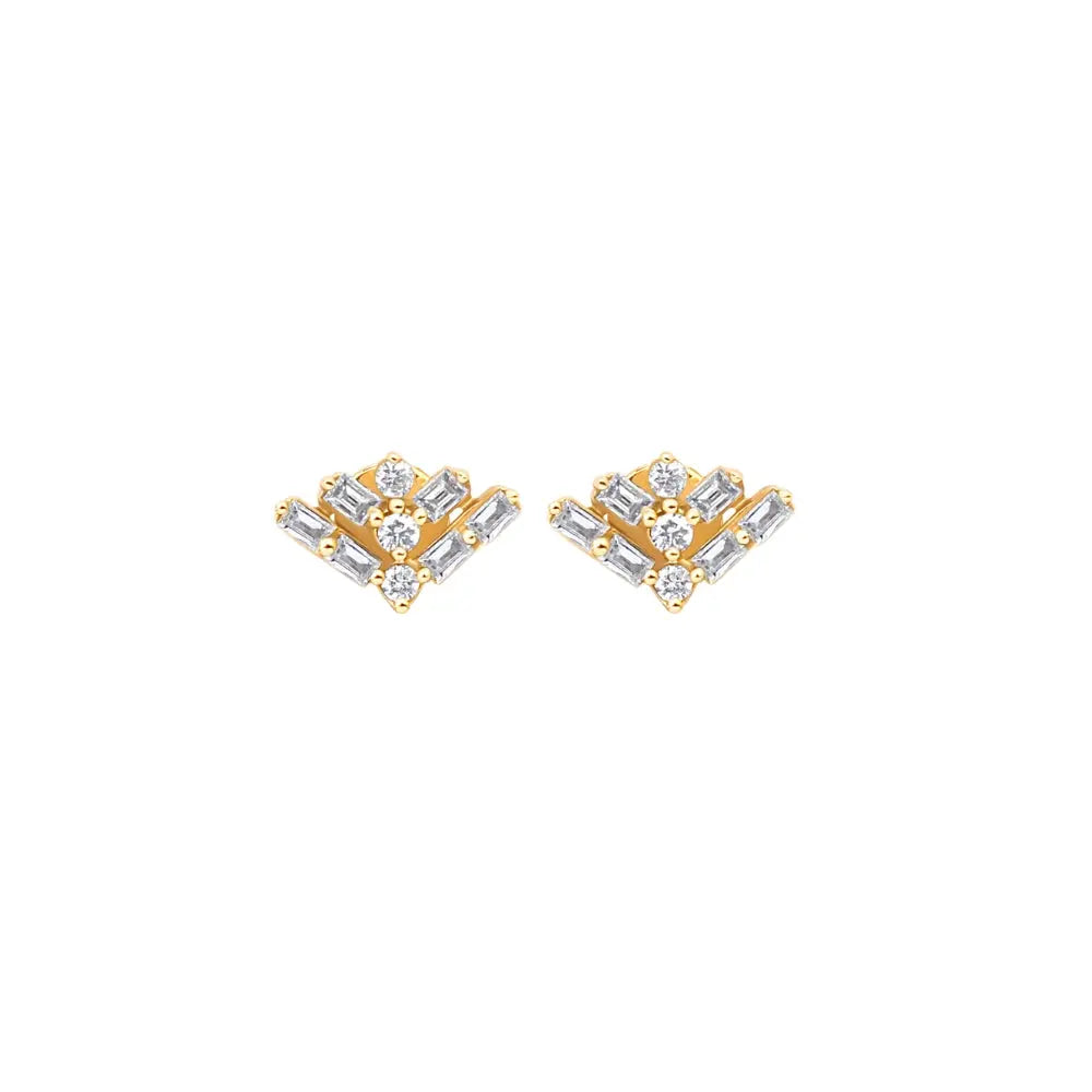   BAGUET DIA EAR D0.22 D0.8 14KY Princess Jewelry Shop