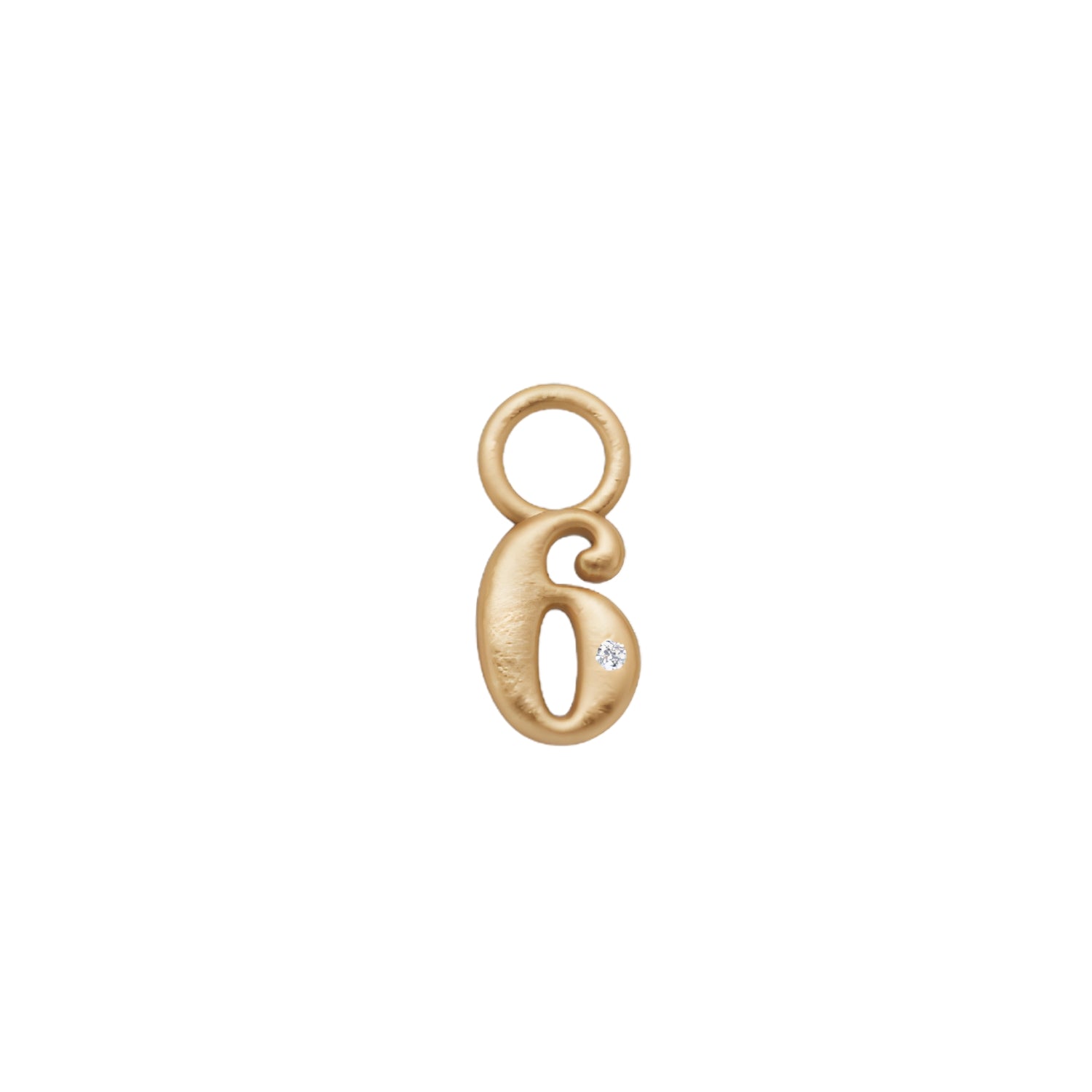 Mini Diamond Number Charm by Alessa Rocks