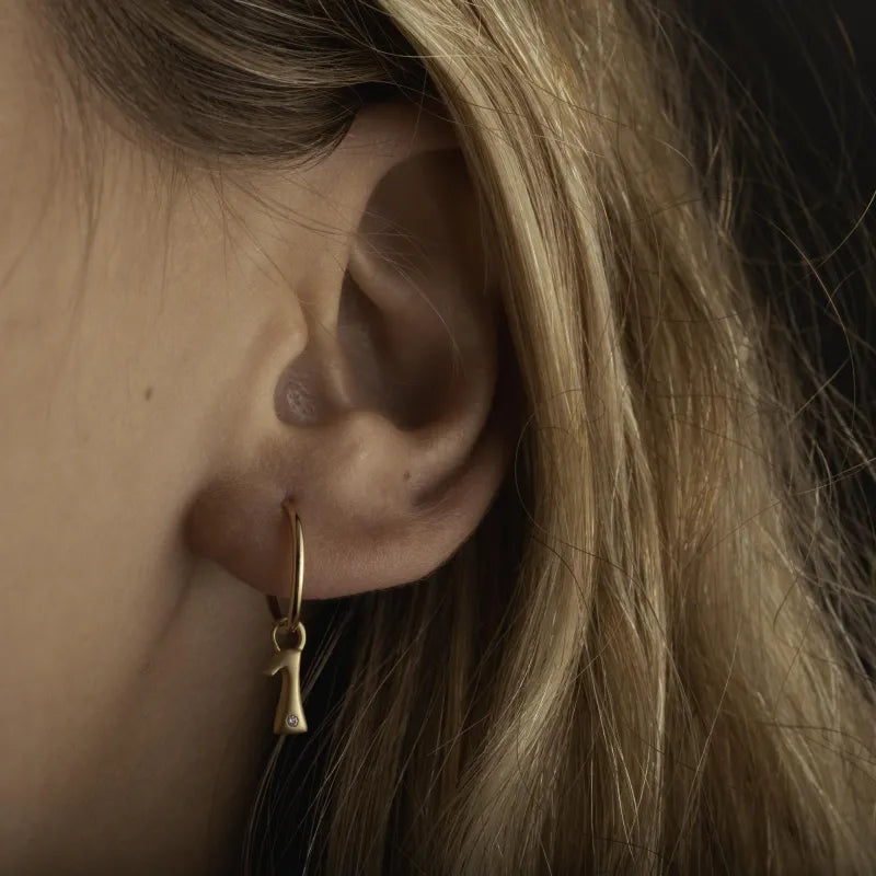 Mini Diamond Number Charm by Alessa Rocks