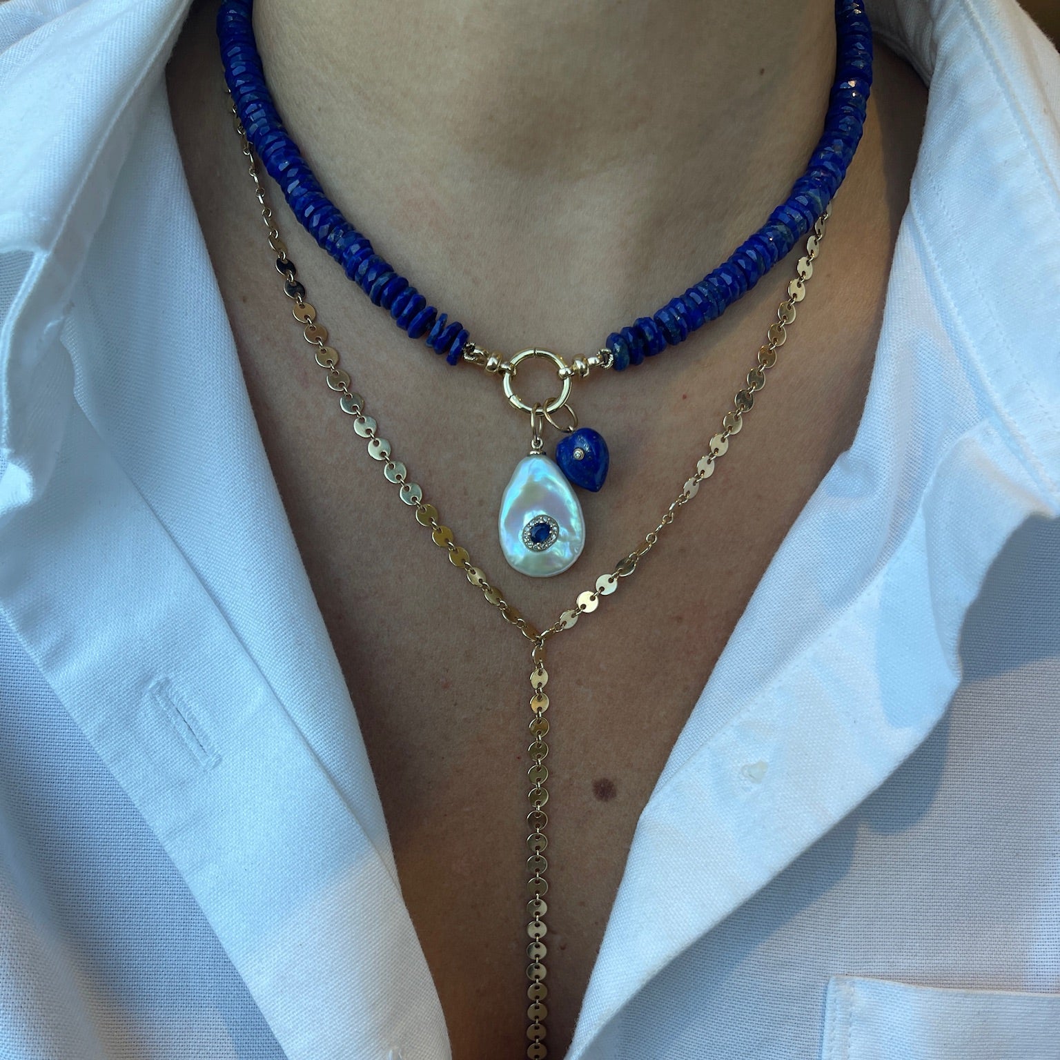 Mini Heart Pendant with Diamond