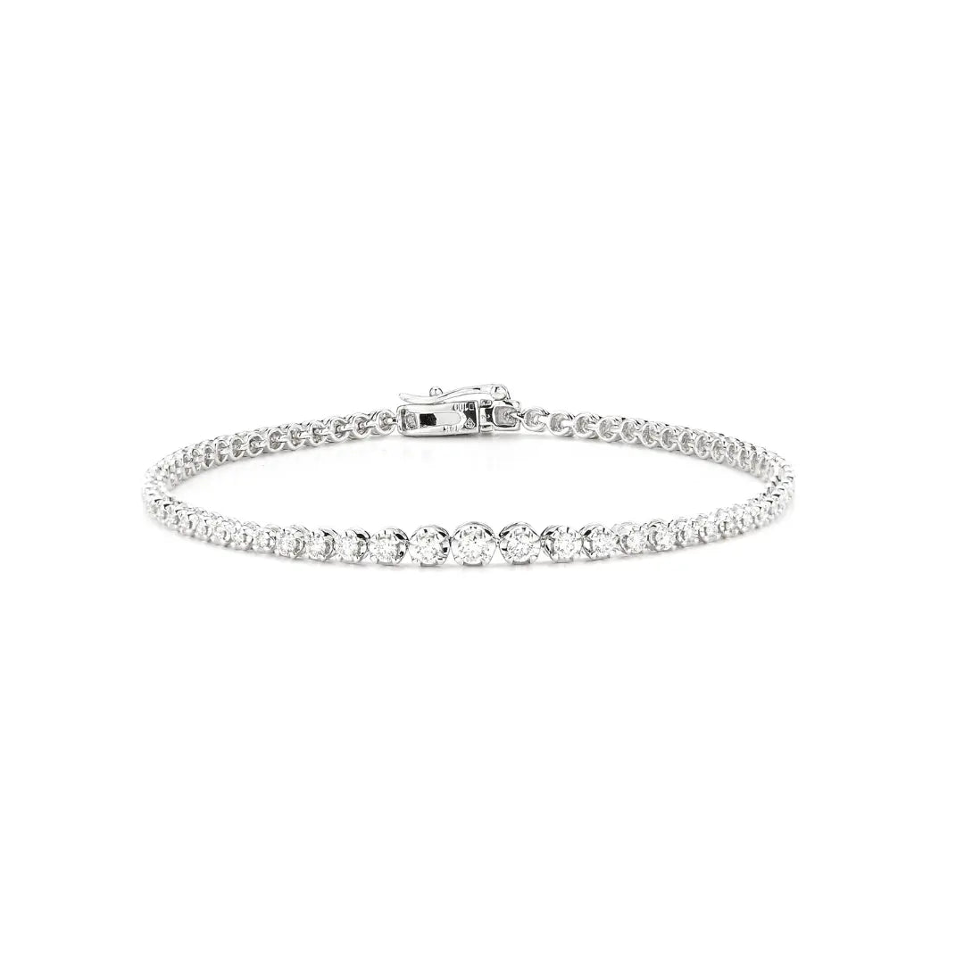 Monica Graduated Diamond Bracelet-Princess Jewelry Shop