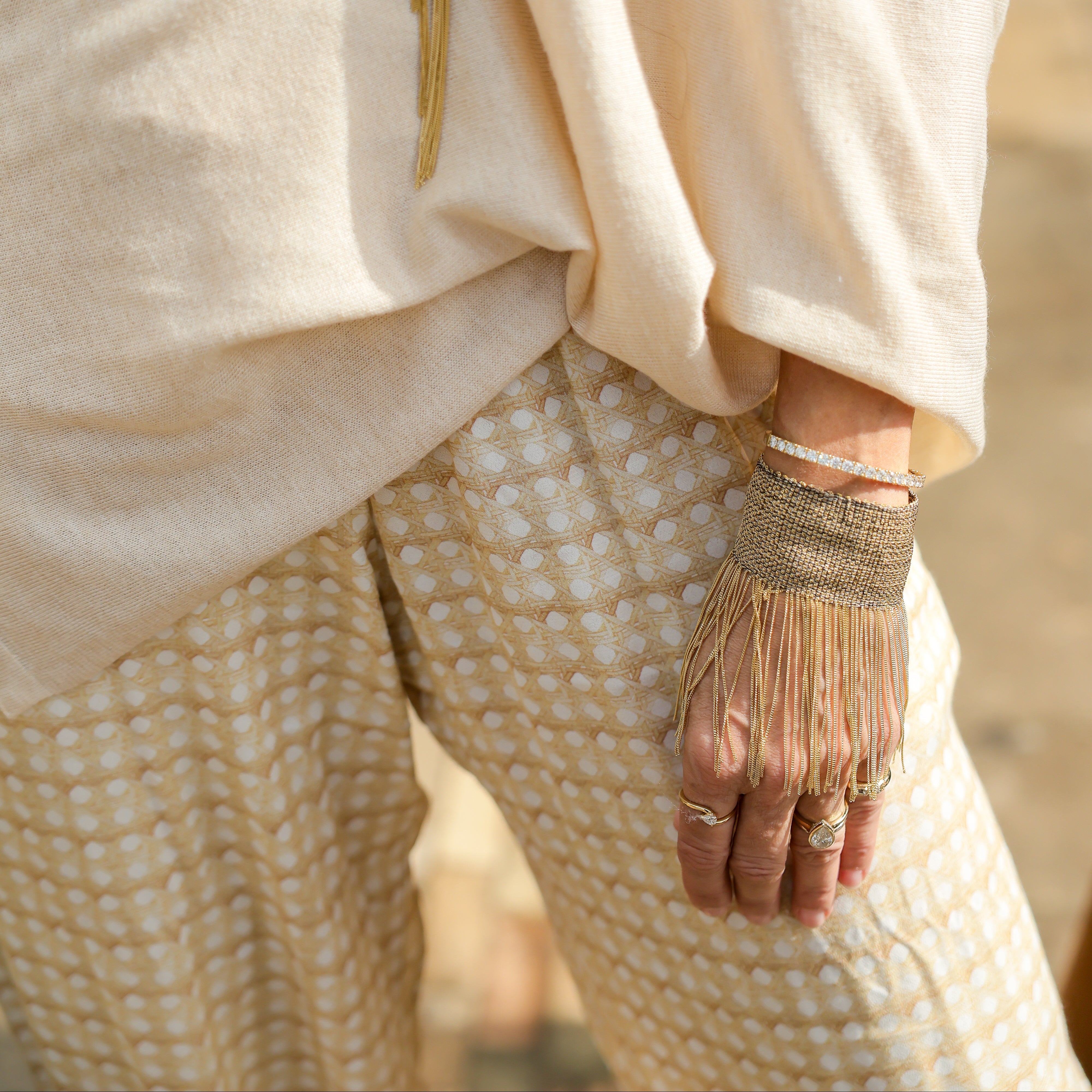 Morocco Silk Fringe Bracelet