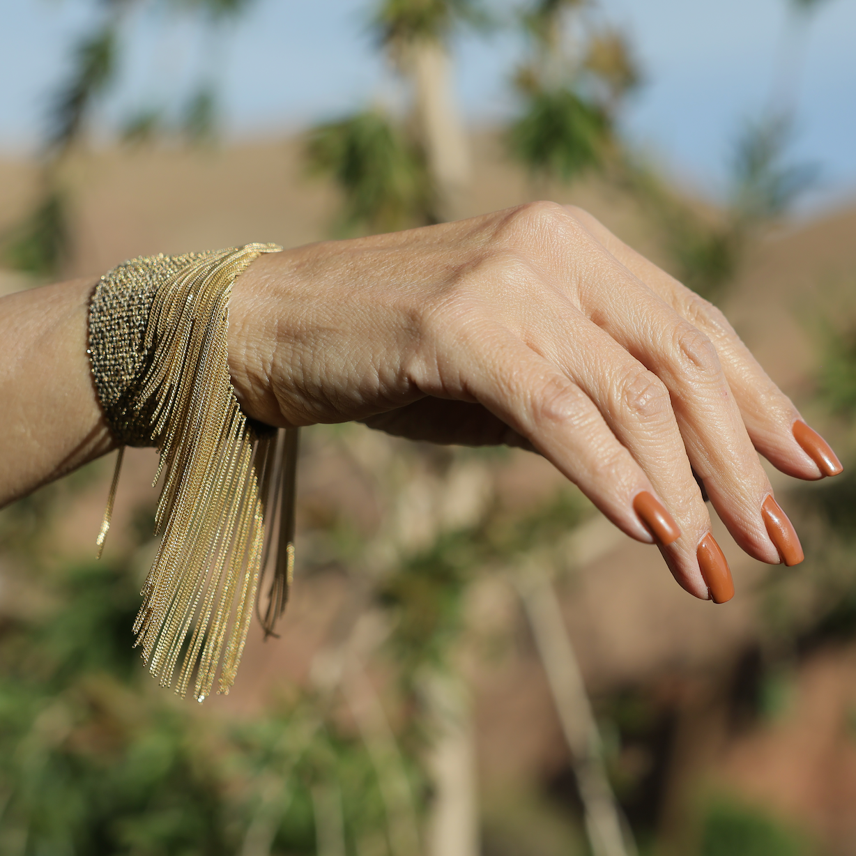 Morocco Silk Fringe Bracelet