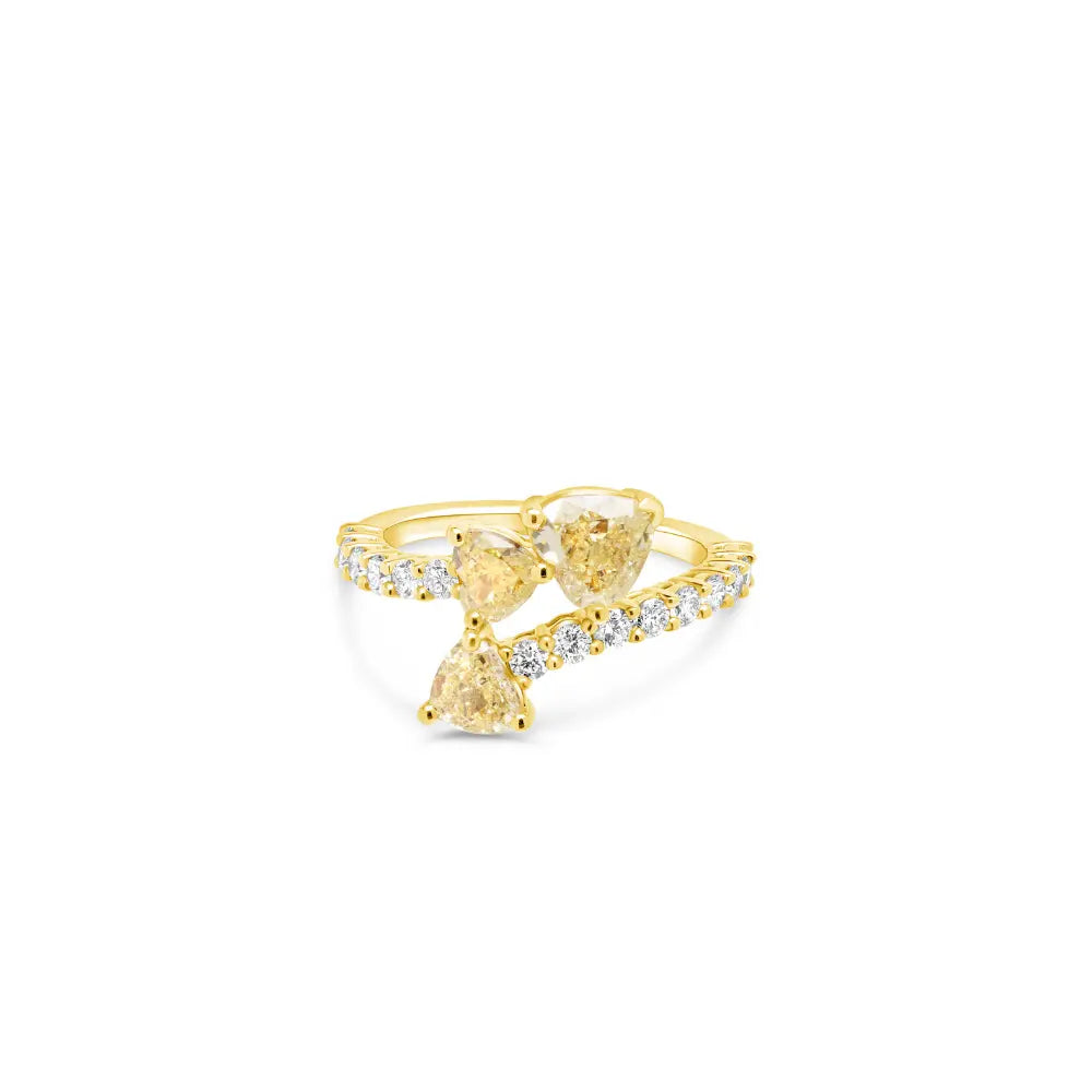 Multi Shape Yellow Diamond Ring-Princess Jewelry Shop