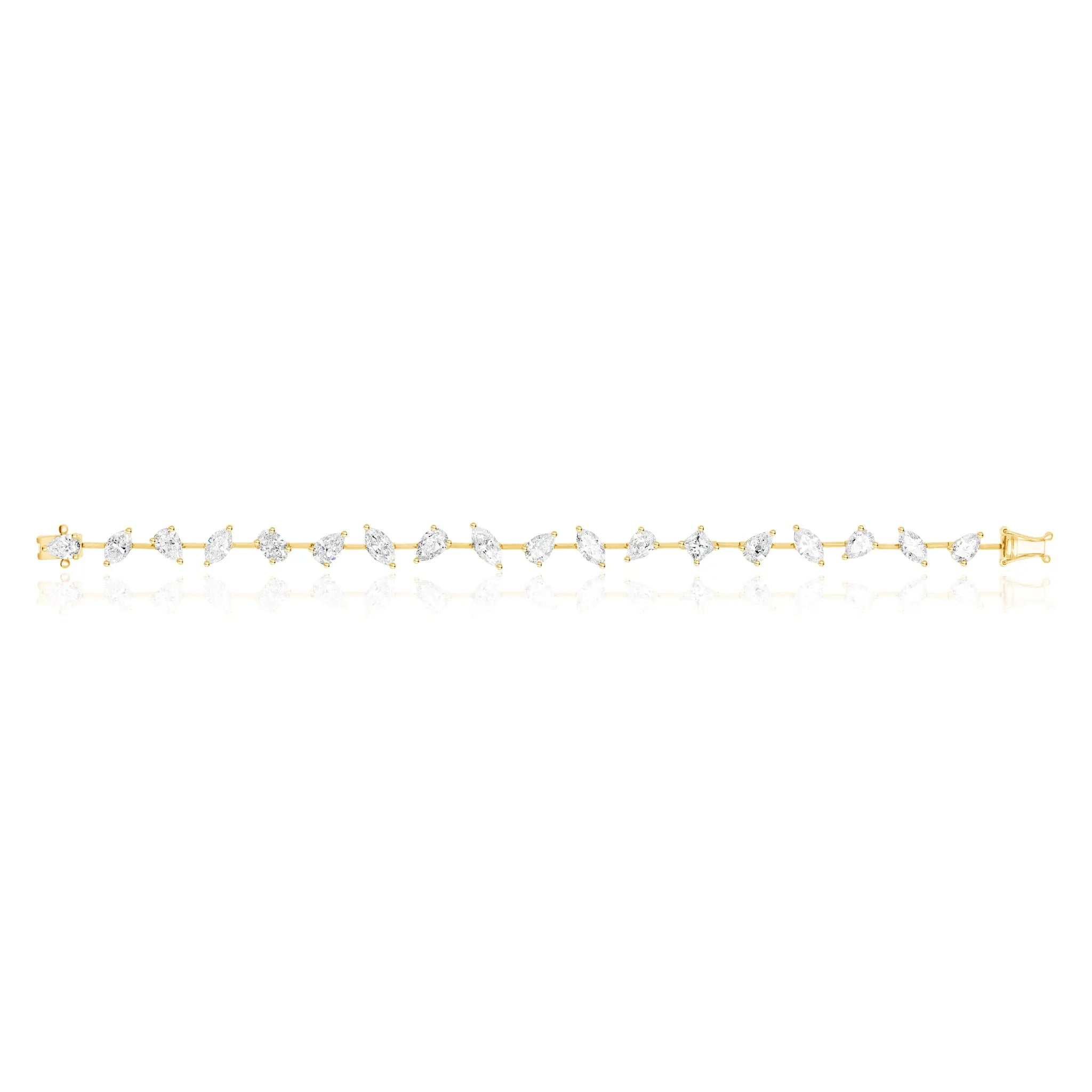 Multi Shaped Diamond Bracelet-Princess Jewelry Shop