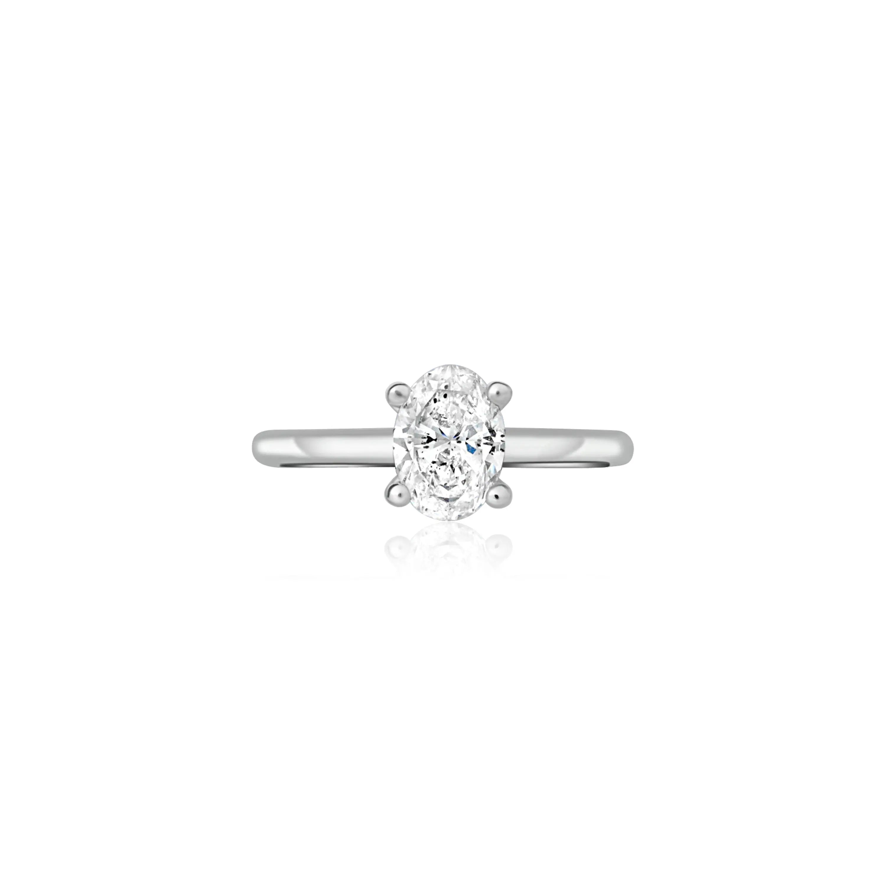 Oval Diamond Pinky Ring - Princess Jewelry Shop