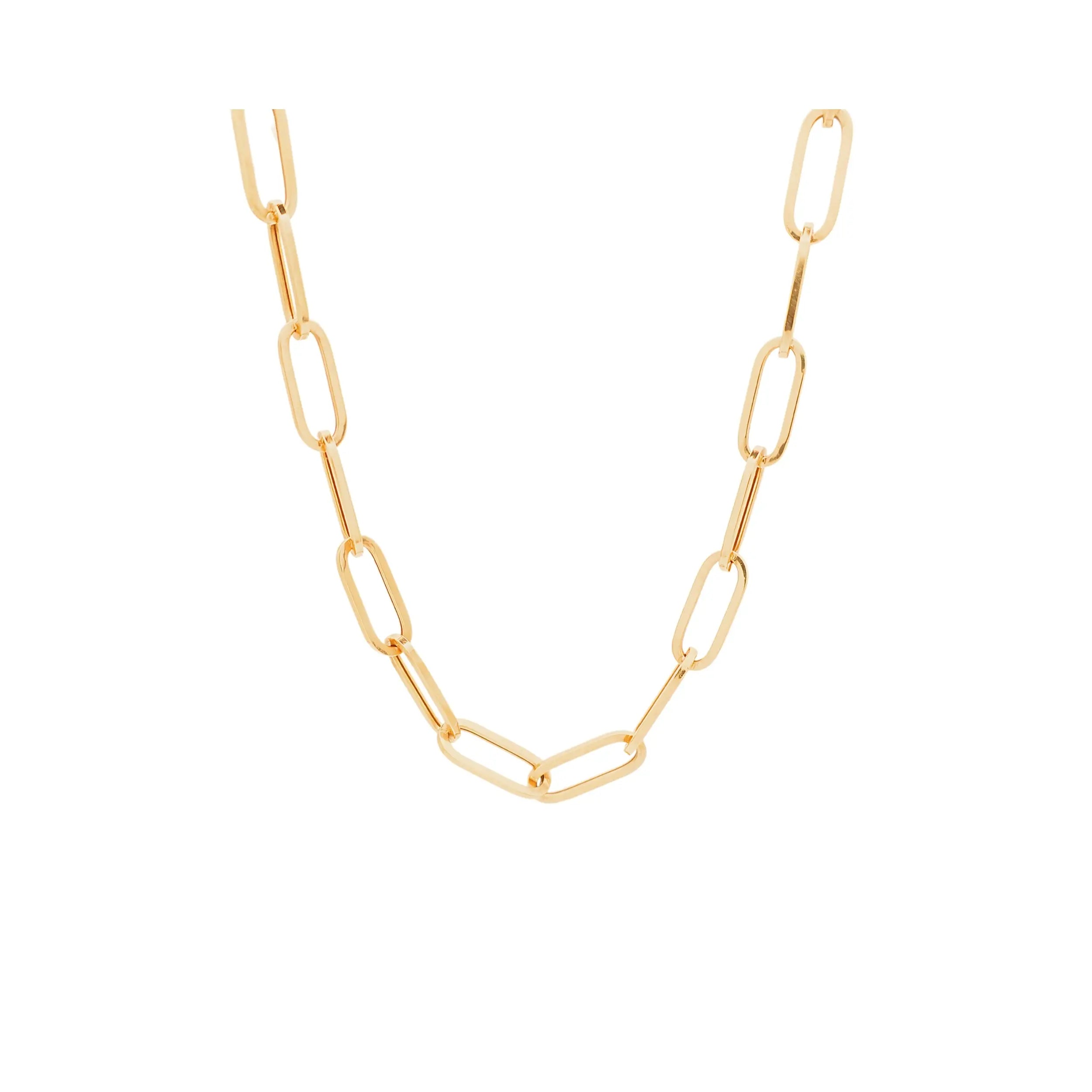 Paperclip Chain Necklace - 20-inch-Princess Jewelry Shop