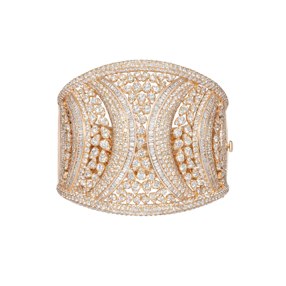 Pave Diamond Cuff Bracelet-Princess Jewelry Shop